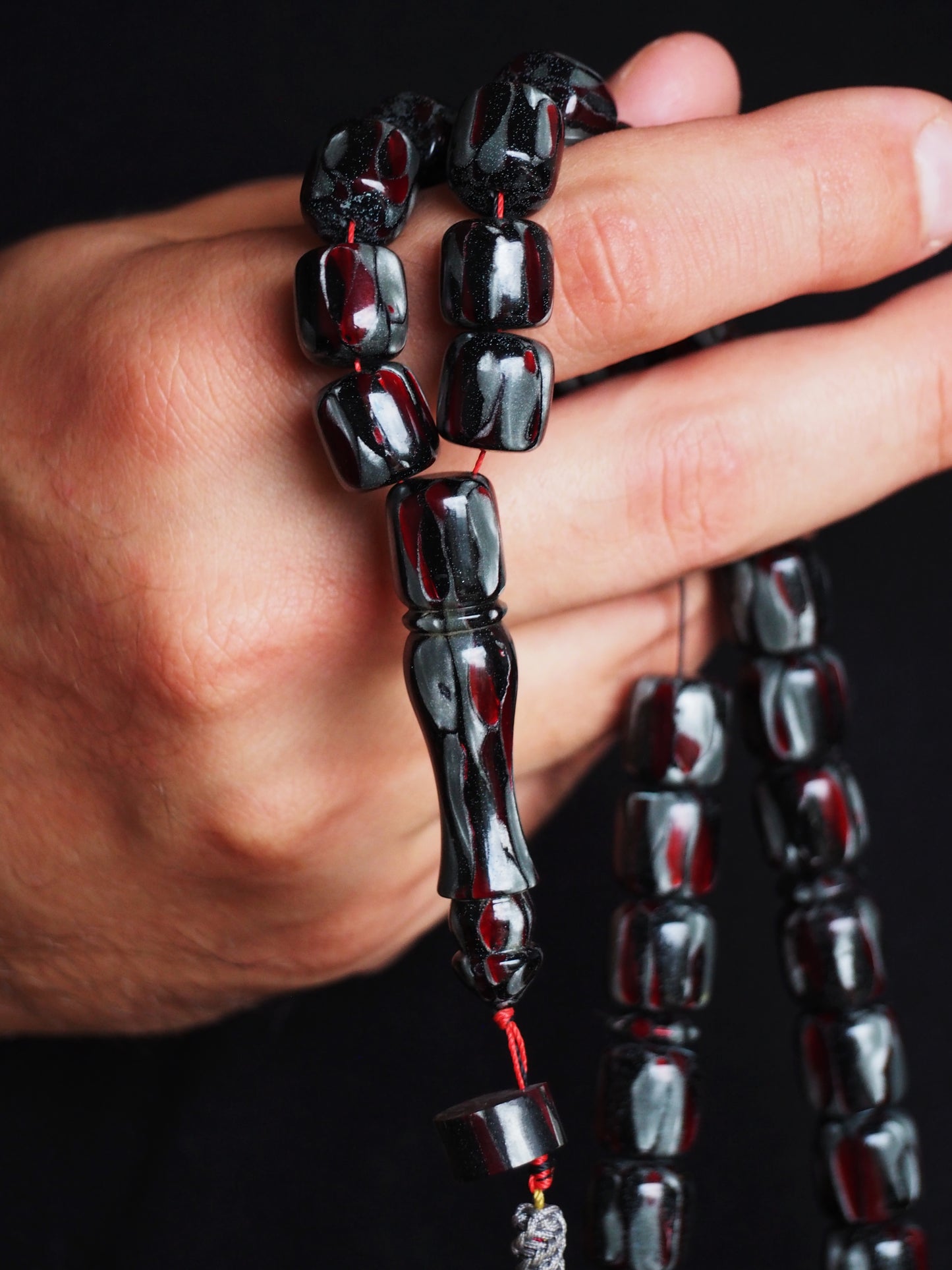 Multicolor Galalith Rosary 33 Beads