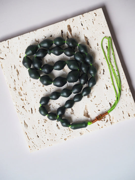 Natural Shah Maqsood Stone Tasbih 33 Beads