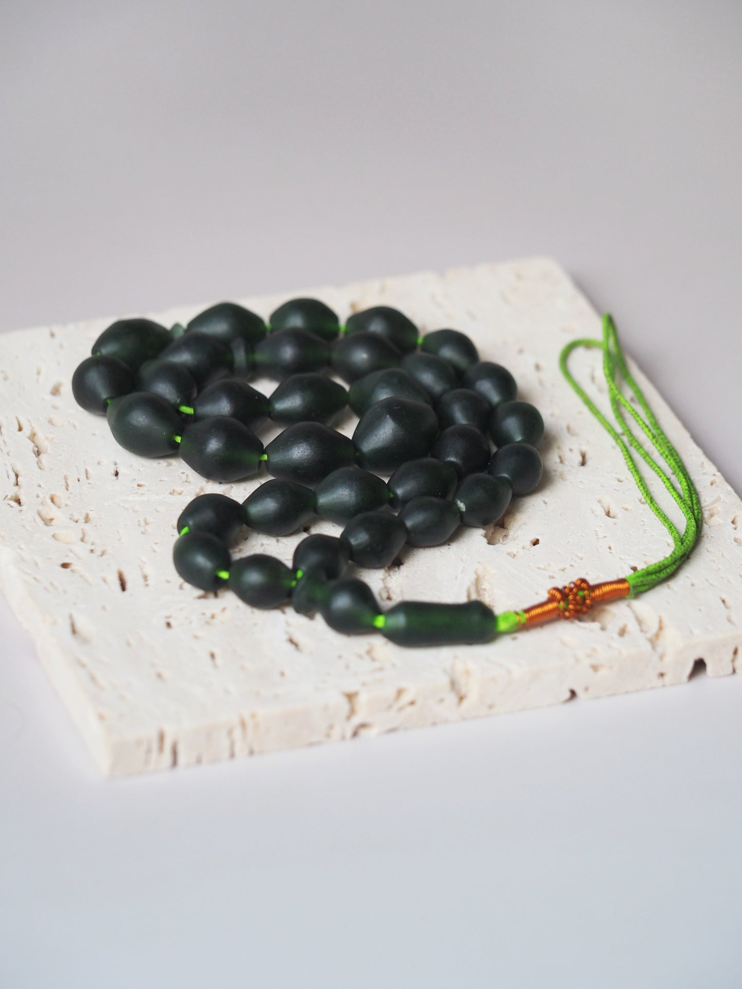 Natural Shah Maqsood Stone Tasbih 33 Beads