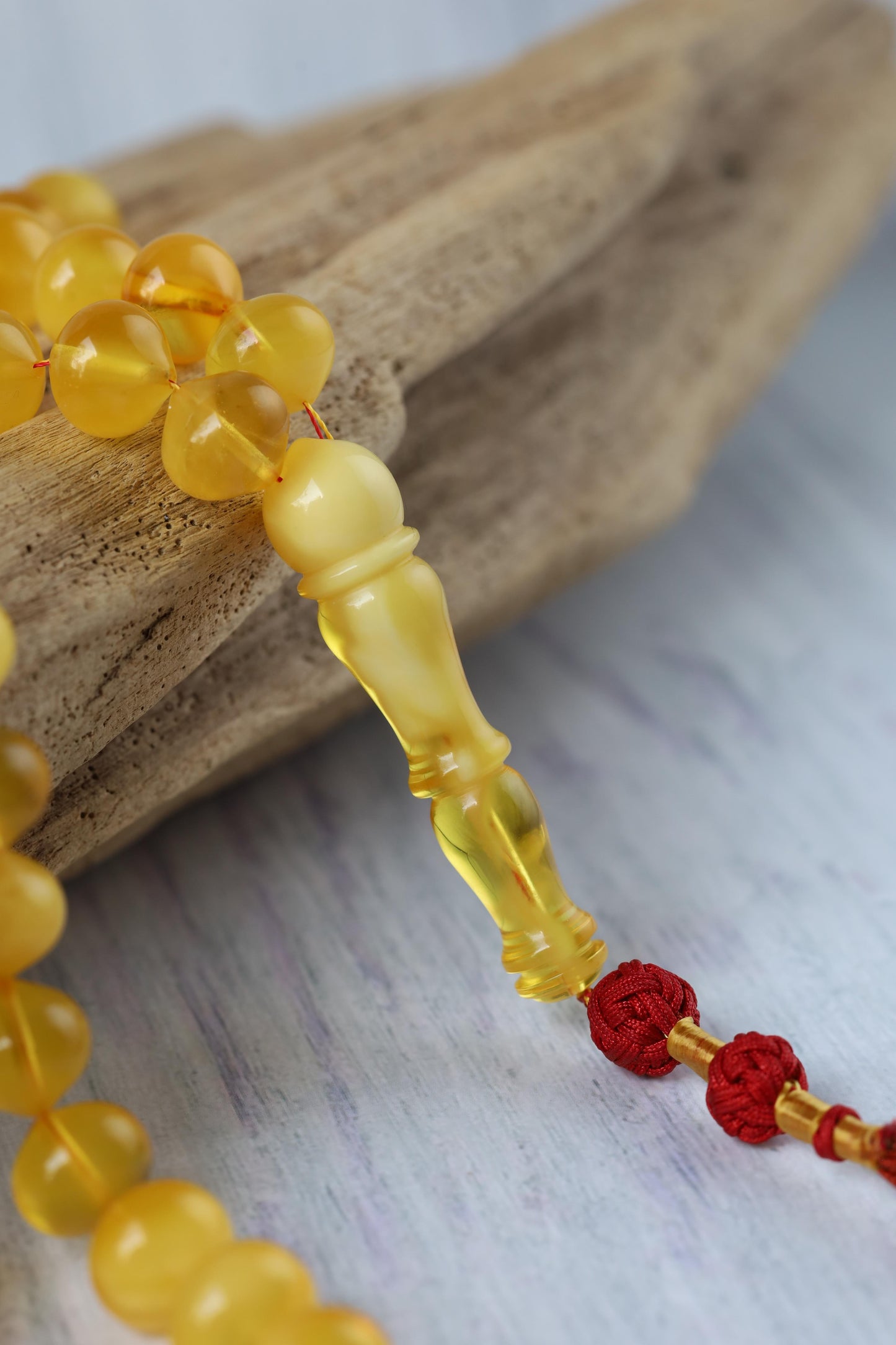 Unique Multicolor Amber Misbah – 66 Beads Istanbul Shape