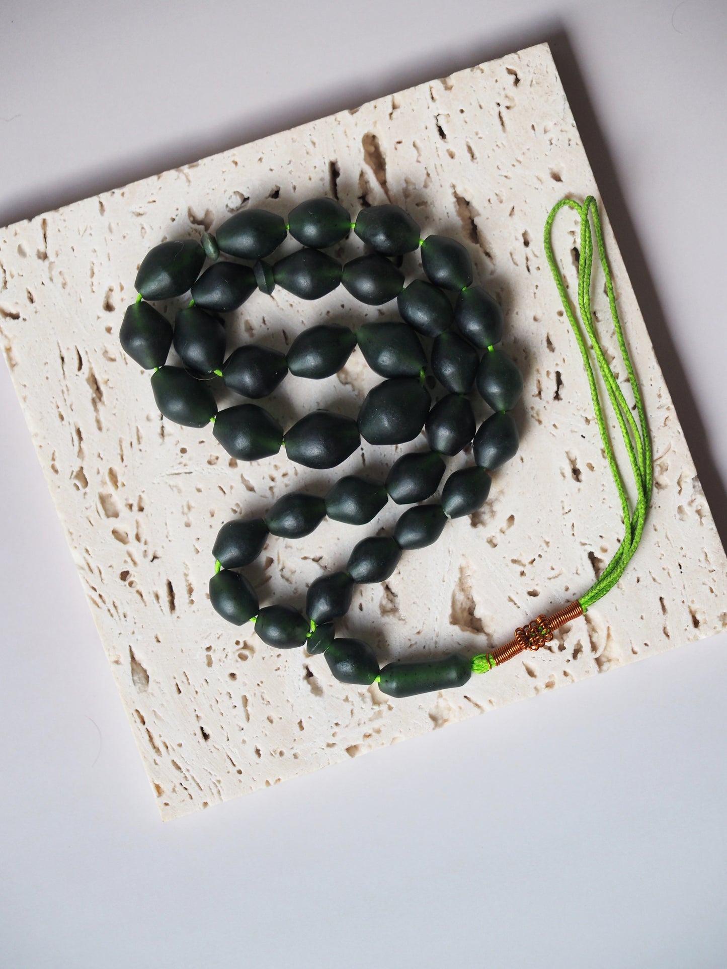 Natural Shah Maqsood Stone Tasbih 33 Beads