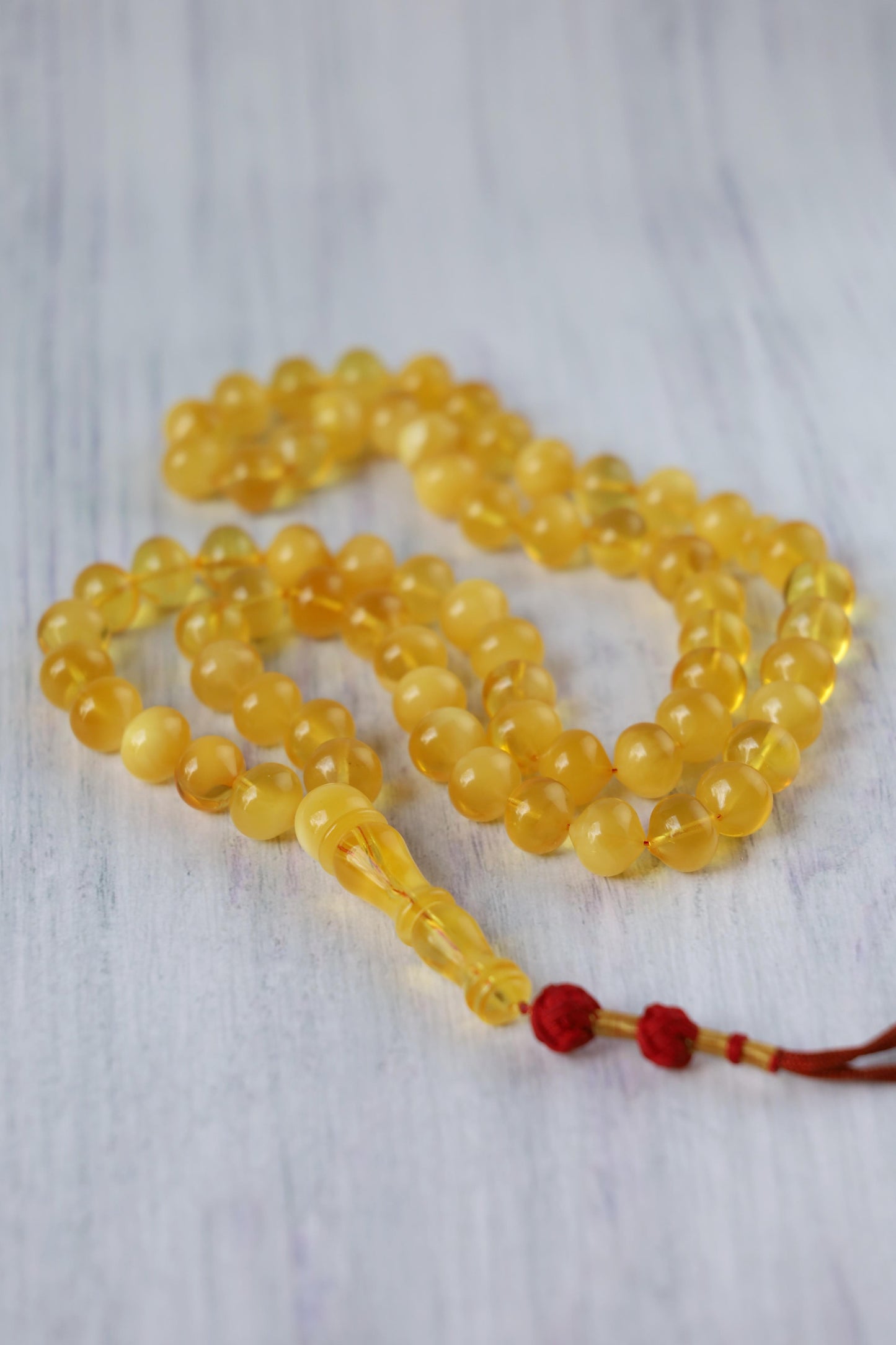 Unique Multicolor Amber Misbah – 66 Beads Istanbul Shape