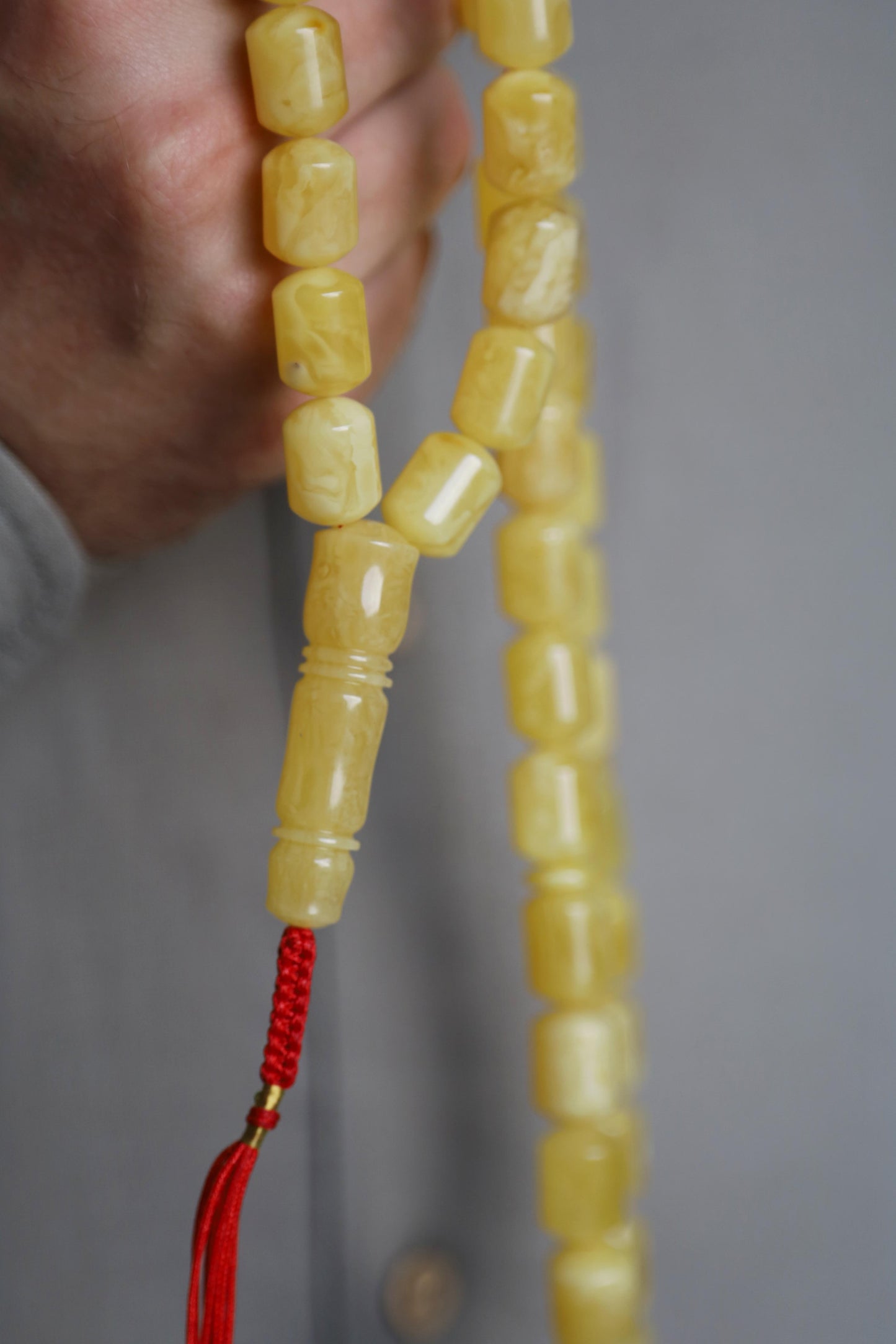 Natural Butterscotch Amber Tasbih 43 Beads