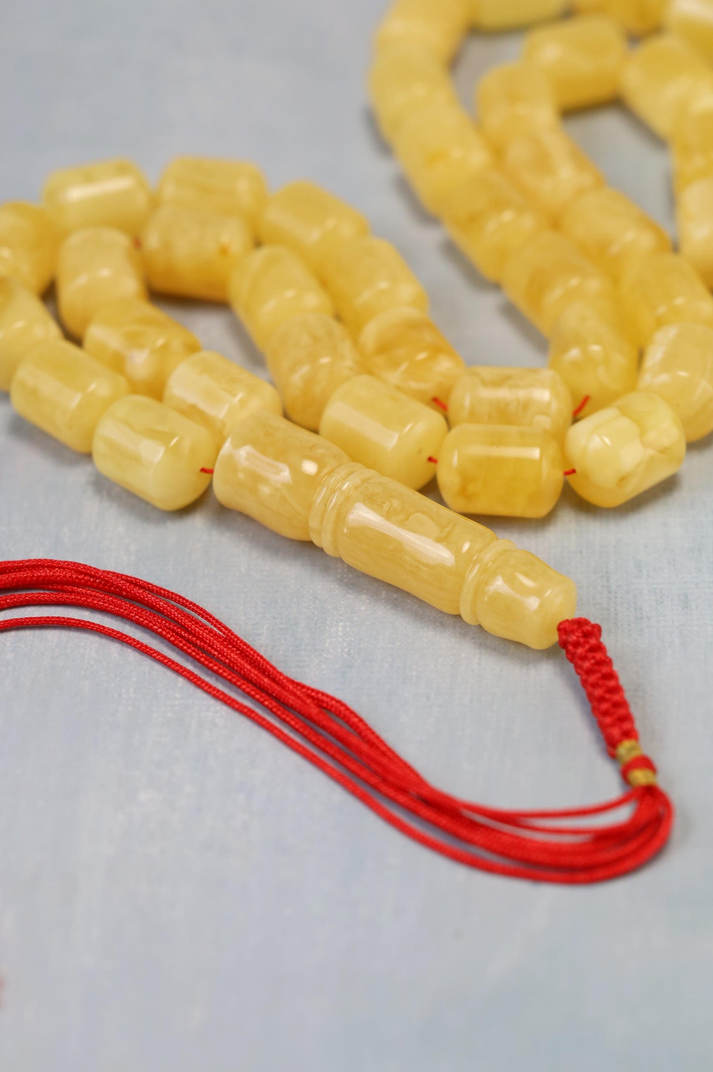 Natural Butterscotch Amber Tasbih 43 Beads