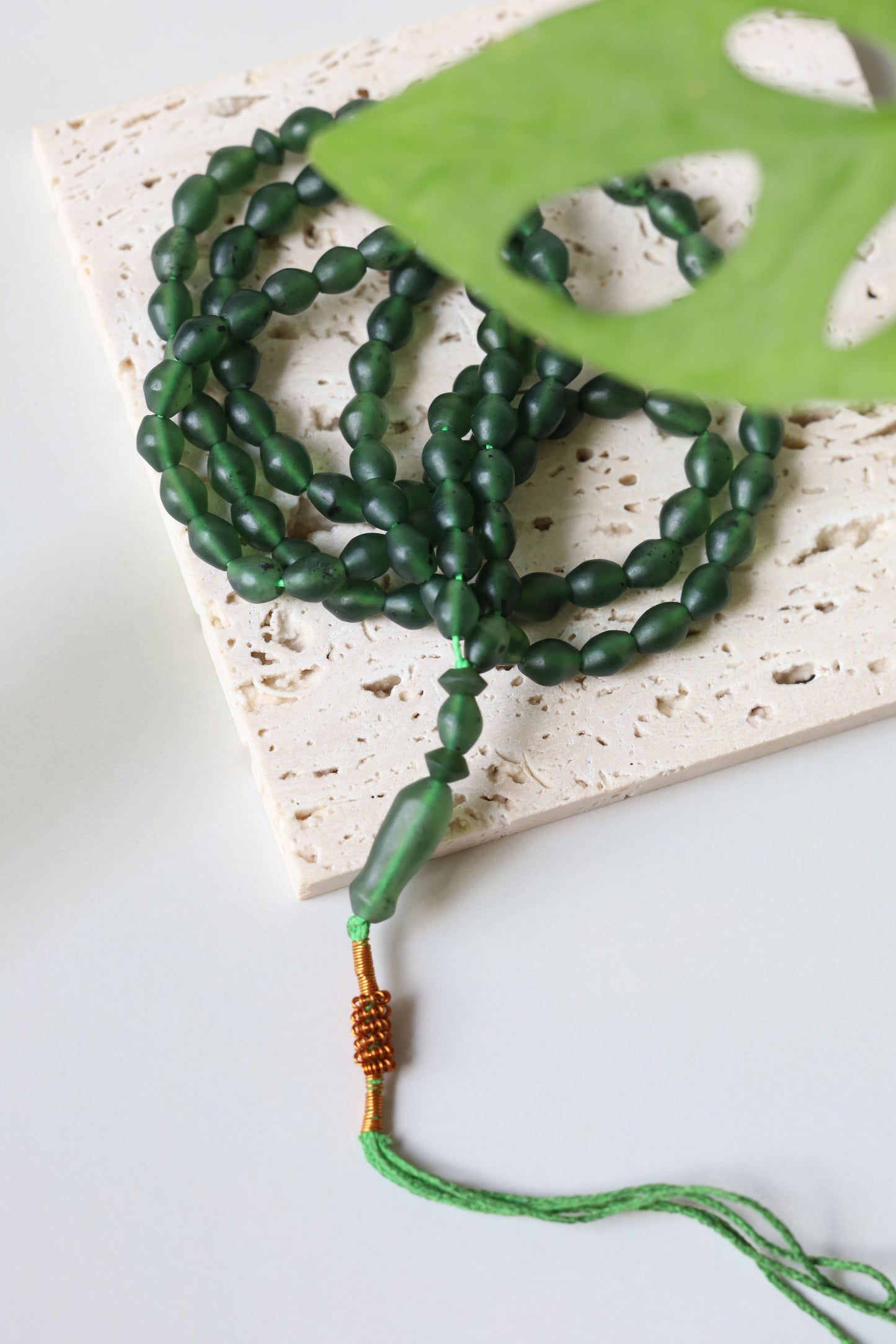 Dark Green Shah Maqsood Tasbih 99 Beads