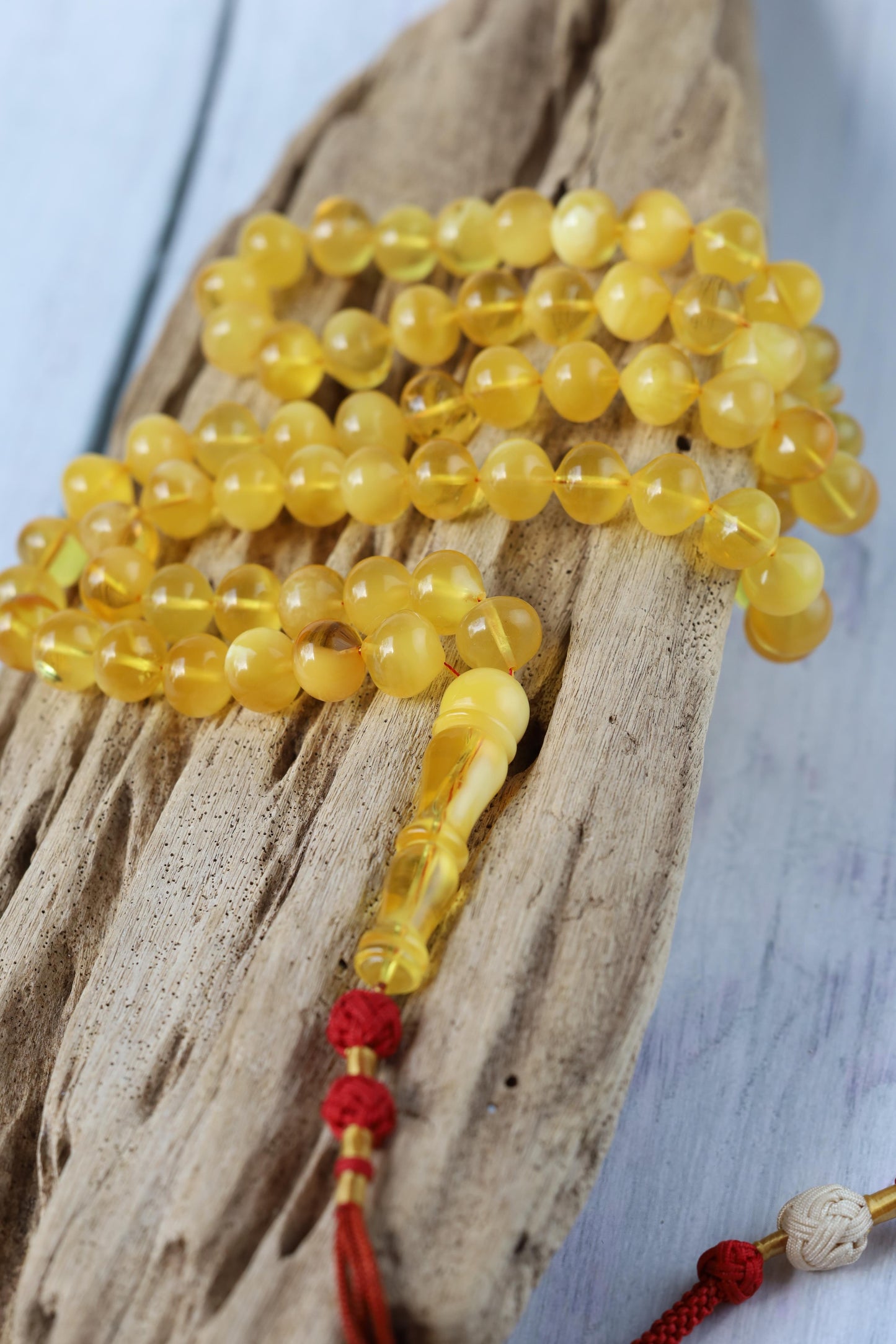 Unique Multicolor Amber Misbah – 66 Beads Istanbul Shape