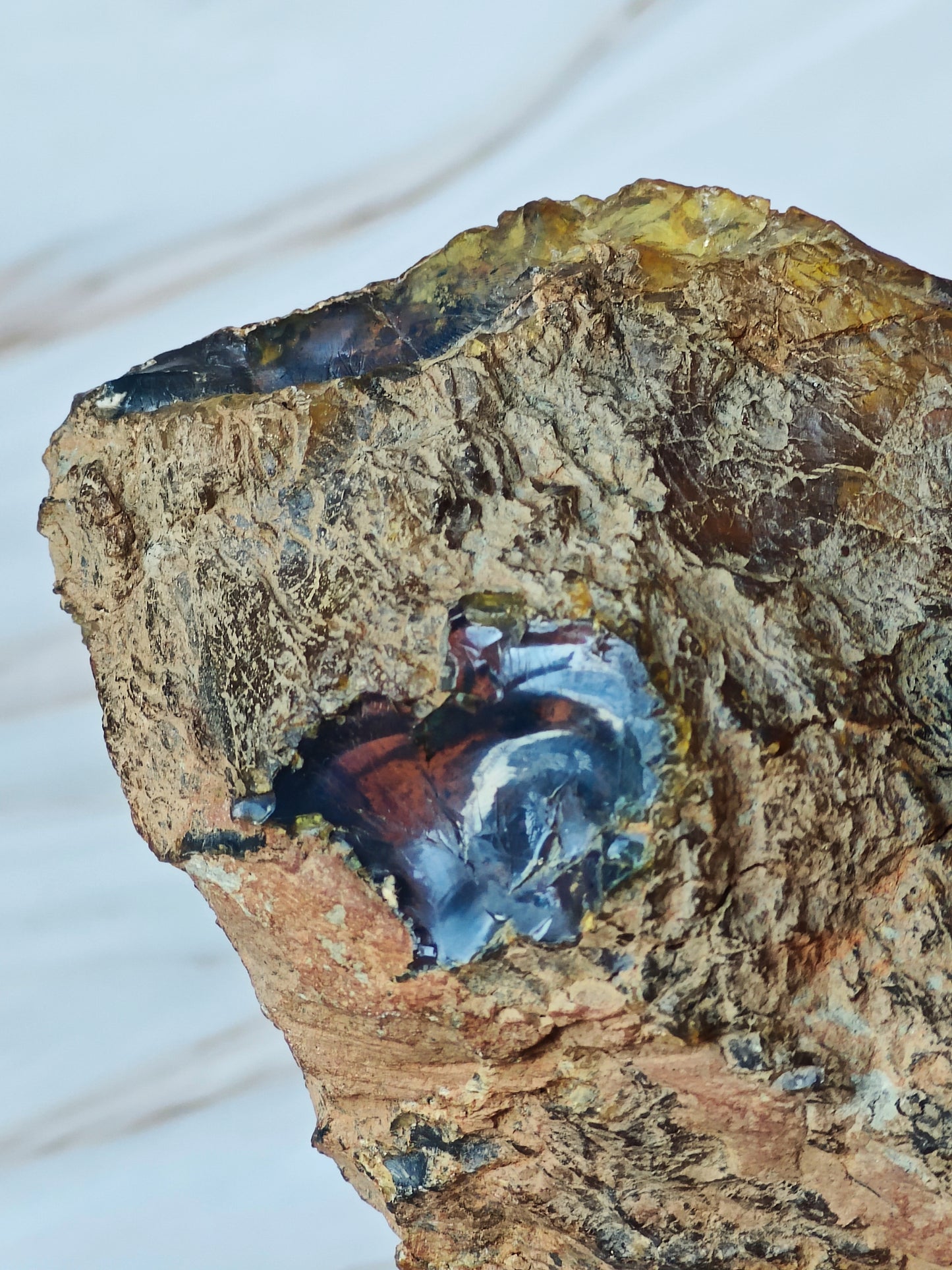 Raw Natural Blue Dominican Amber Piece 221g