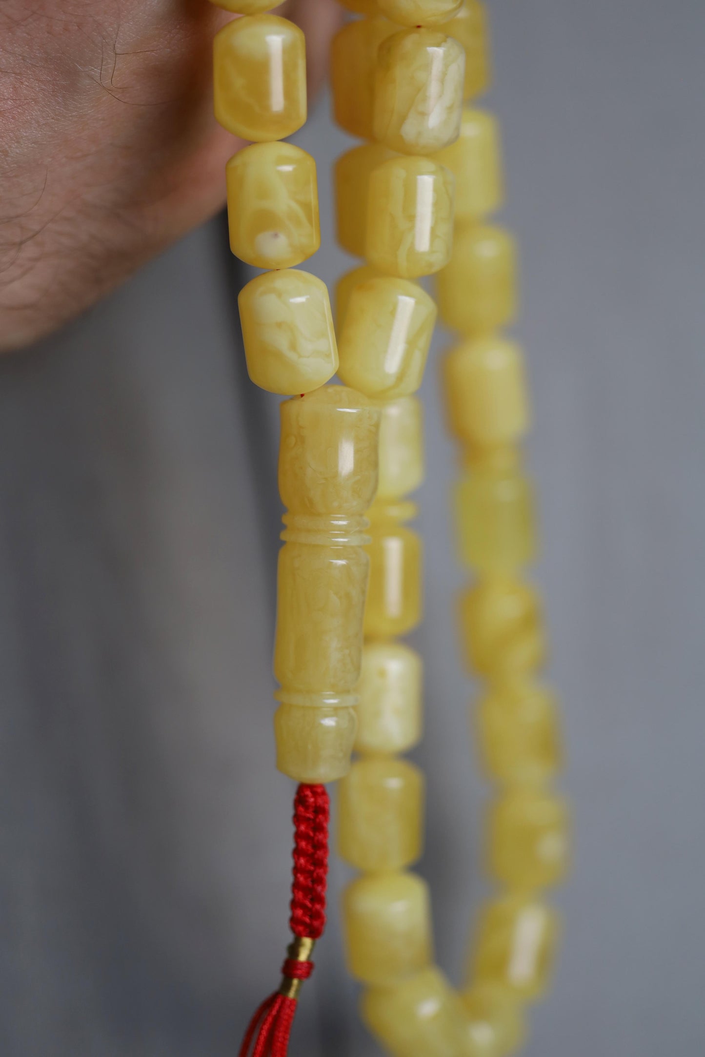Natural Butterscotch Amber Tasbih 43 Beads