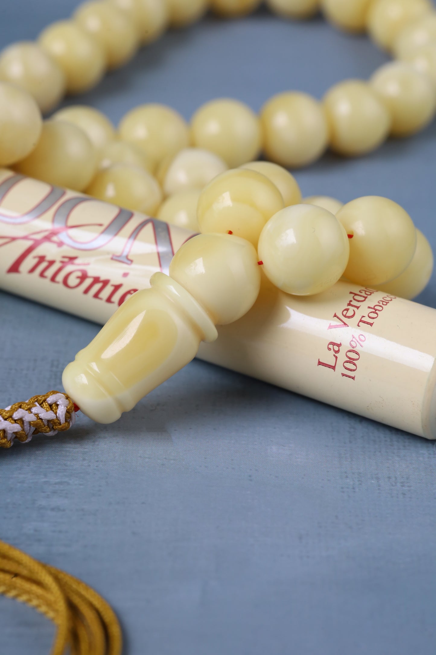 Large Milk Natural Amber Misbah – 66 Beads | 13mm