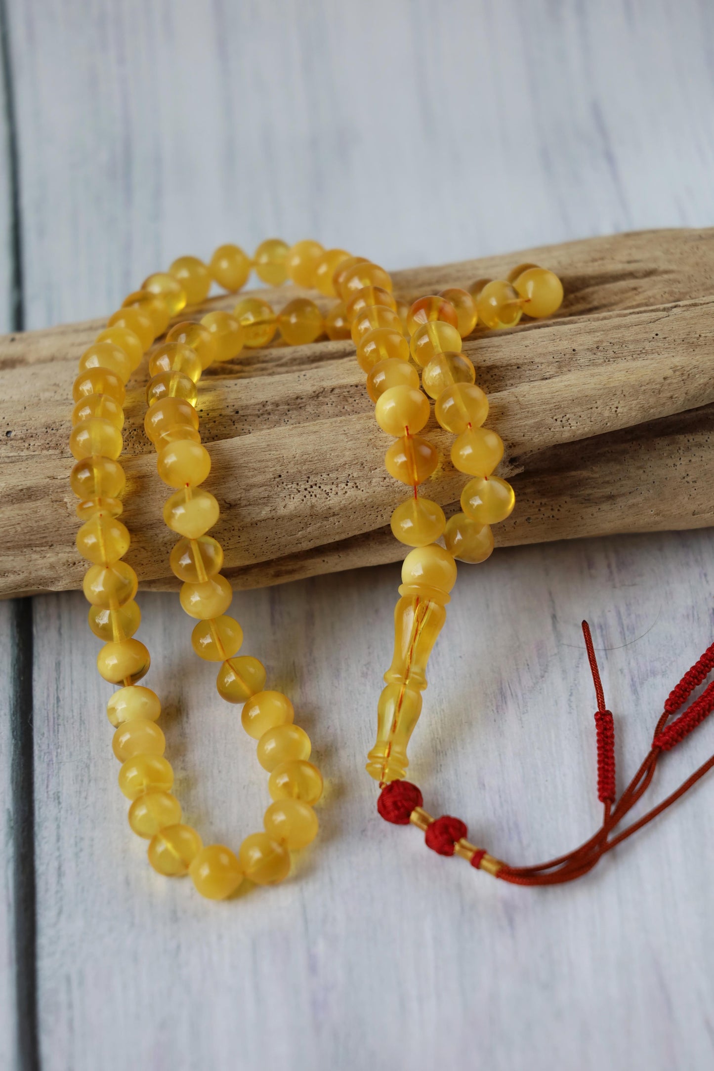 Unique Multicolor Amber Misbah – 66 Beads Istanbul Shape