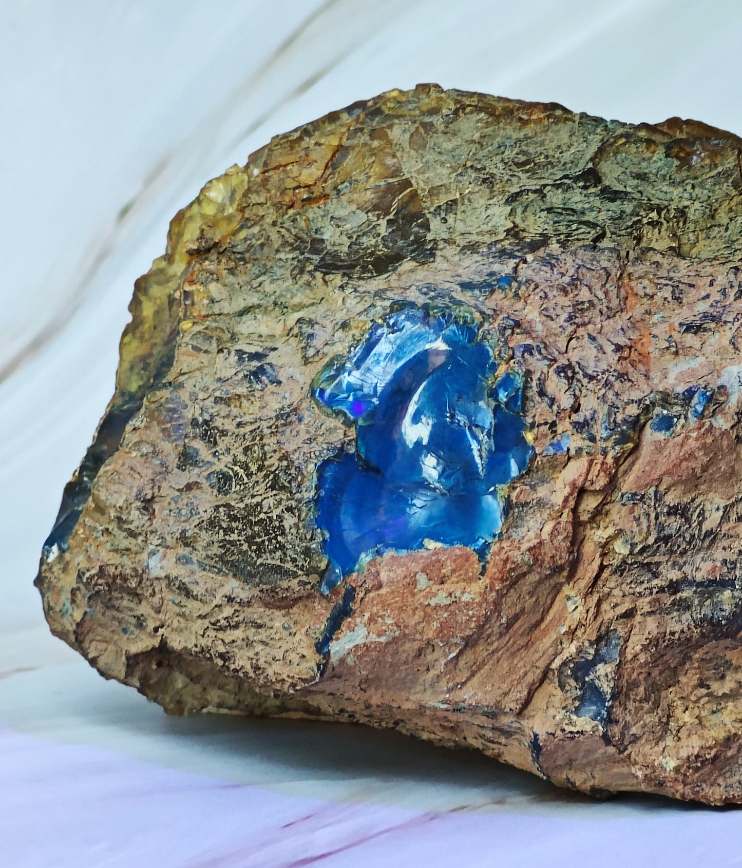Raw Natural Blue Dominican Amber Piece 221g