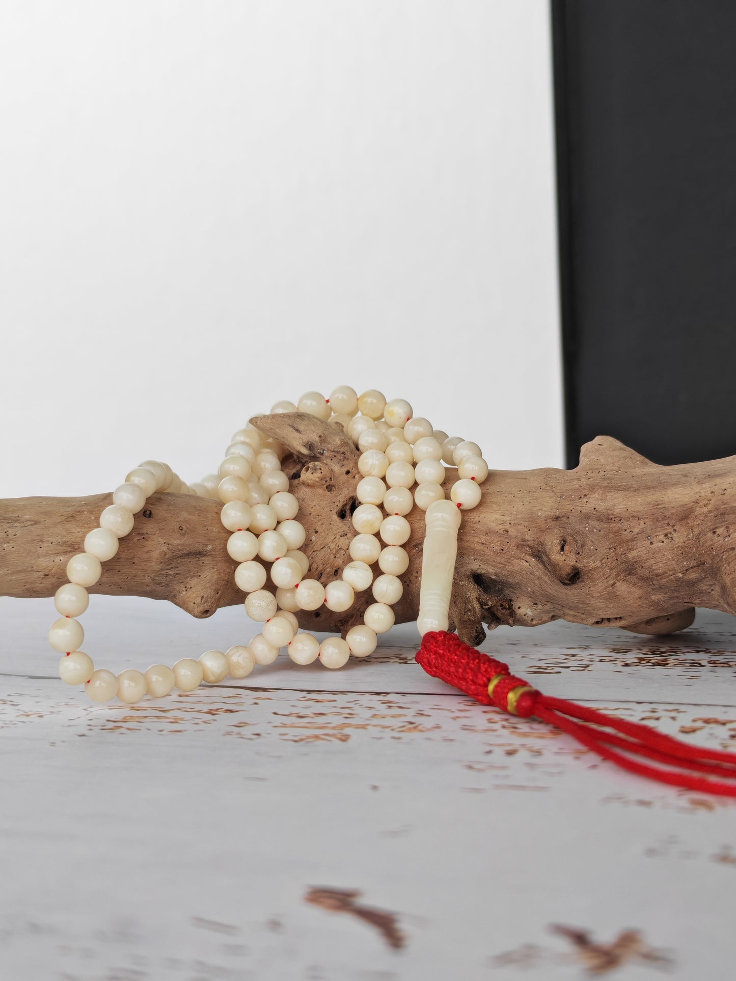 Super Micro Royal White Amber Misbah | 99 Micro Beads | 4.5mm Round | Ultra Lightweight