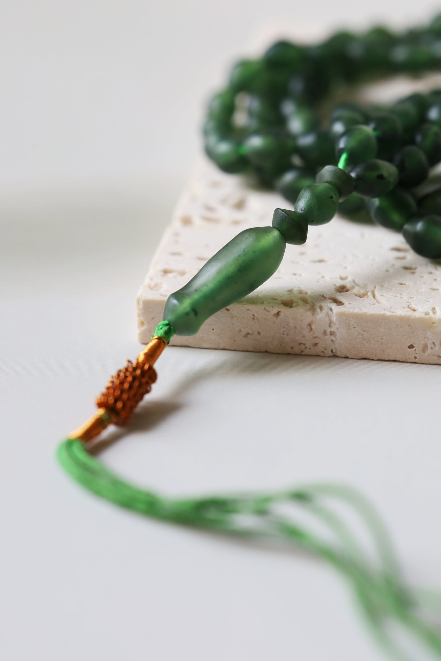 Dark Green Shah Maqsood Tasbih 99 Beads