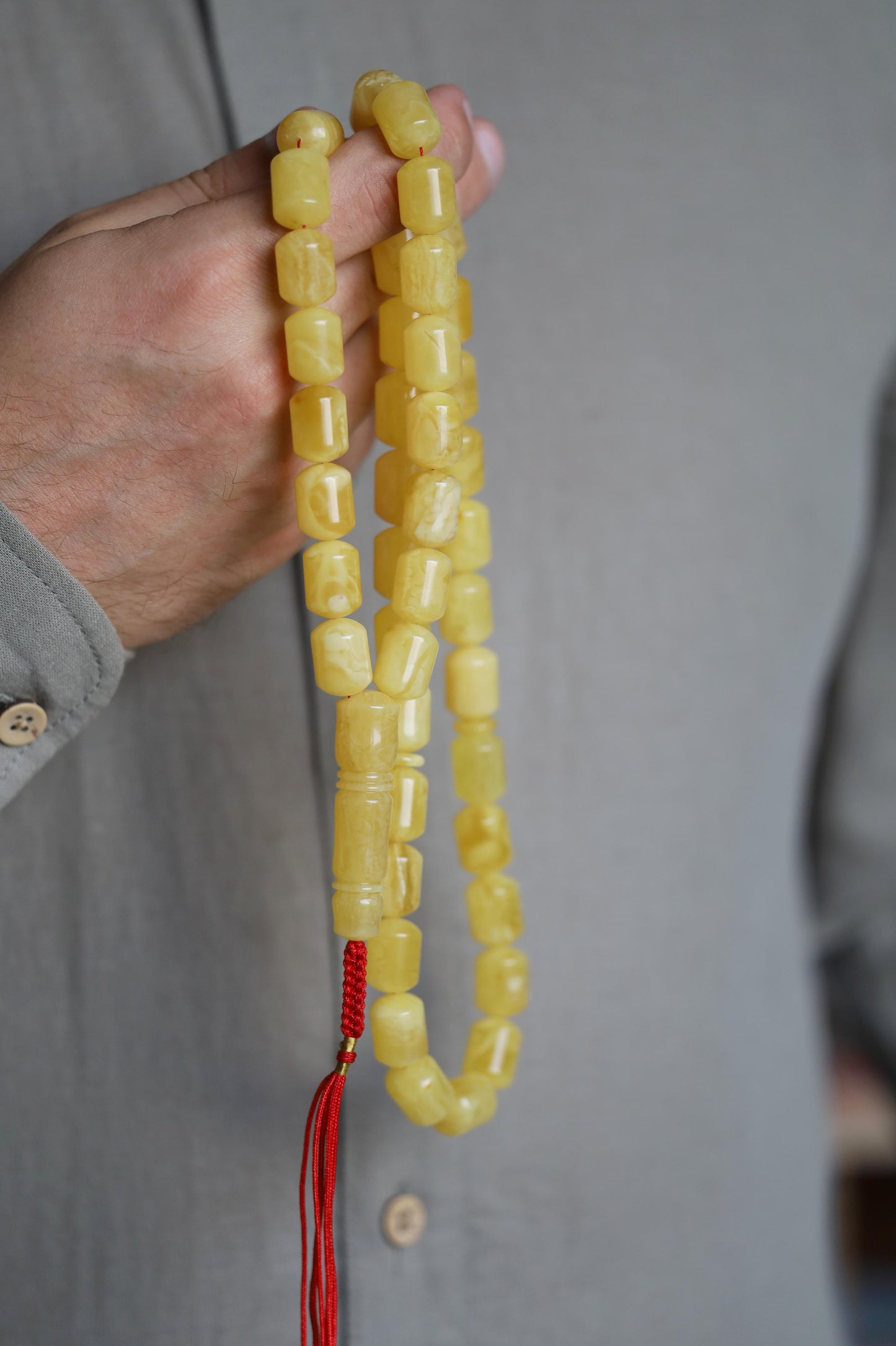 Natural Butterscotch Amber Tasbih 43 Beads