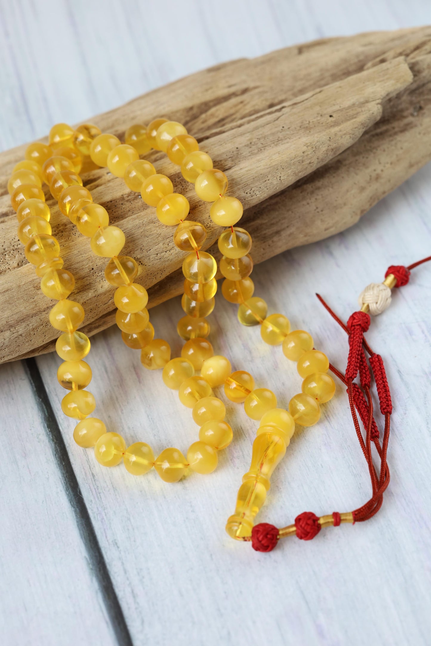 Unique Multicolor Amber Misbah – 66 Beads Istanbul Shape