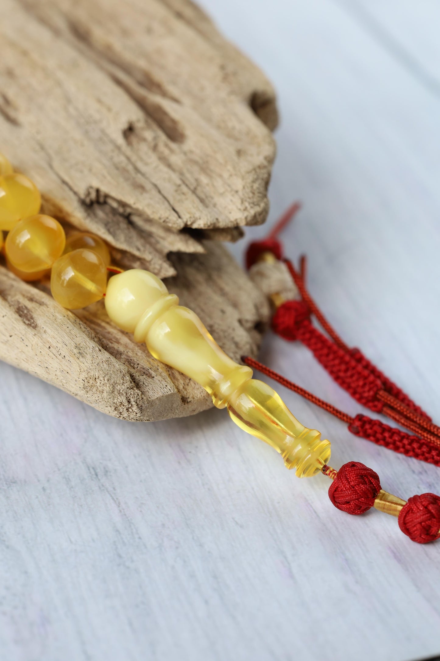 Unique Multicolor Amber Misbah – 66 Beads Istanbul Shape