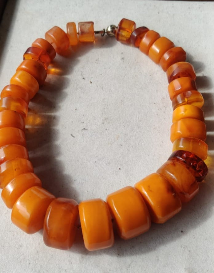 Vintage Unique Natural Old German Necklace Huge Piece 261,31g