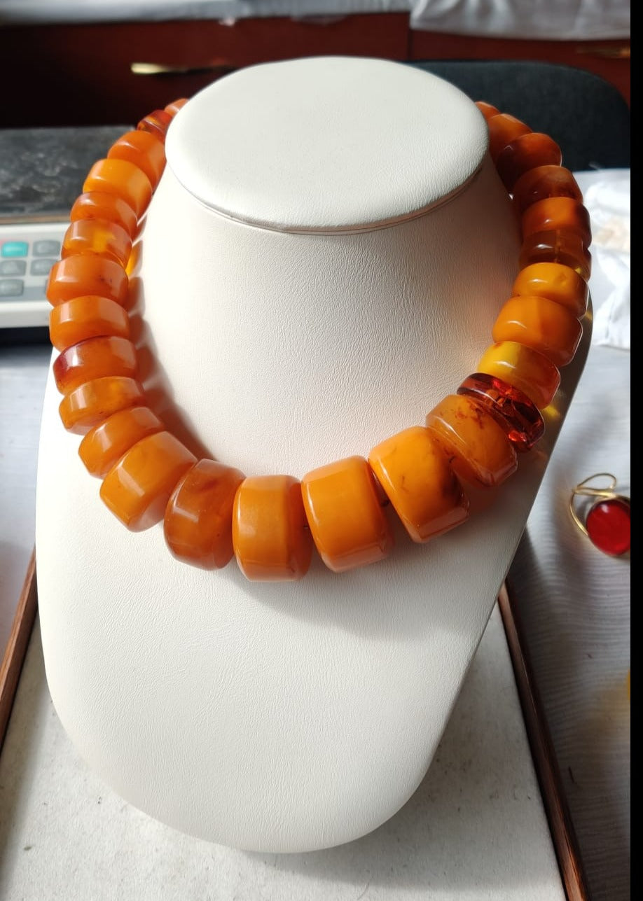 Vintage Unique Natural Old German Necklace Huge Piece 261,31g