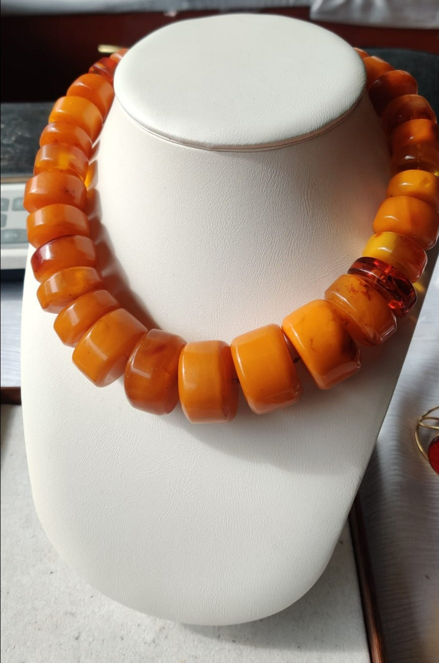 Vintage Unique Natural Old German Necklace Huge Piece 261,31g