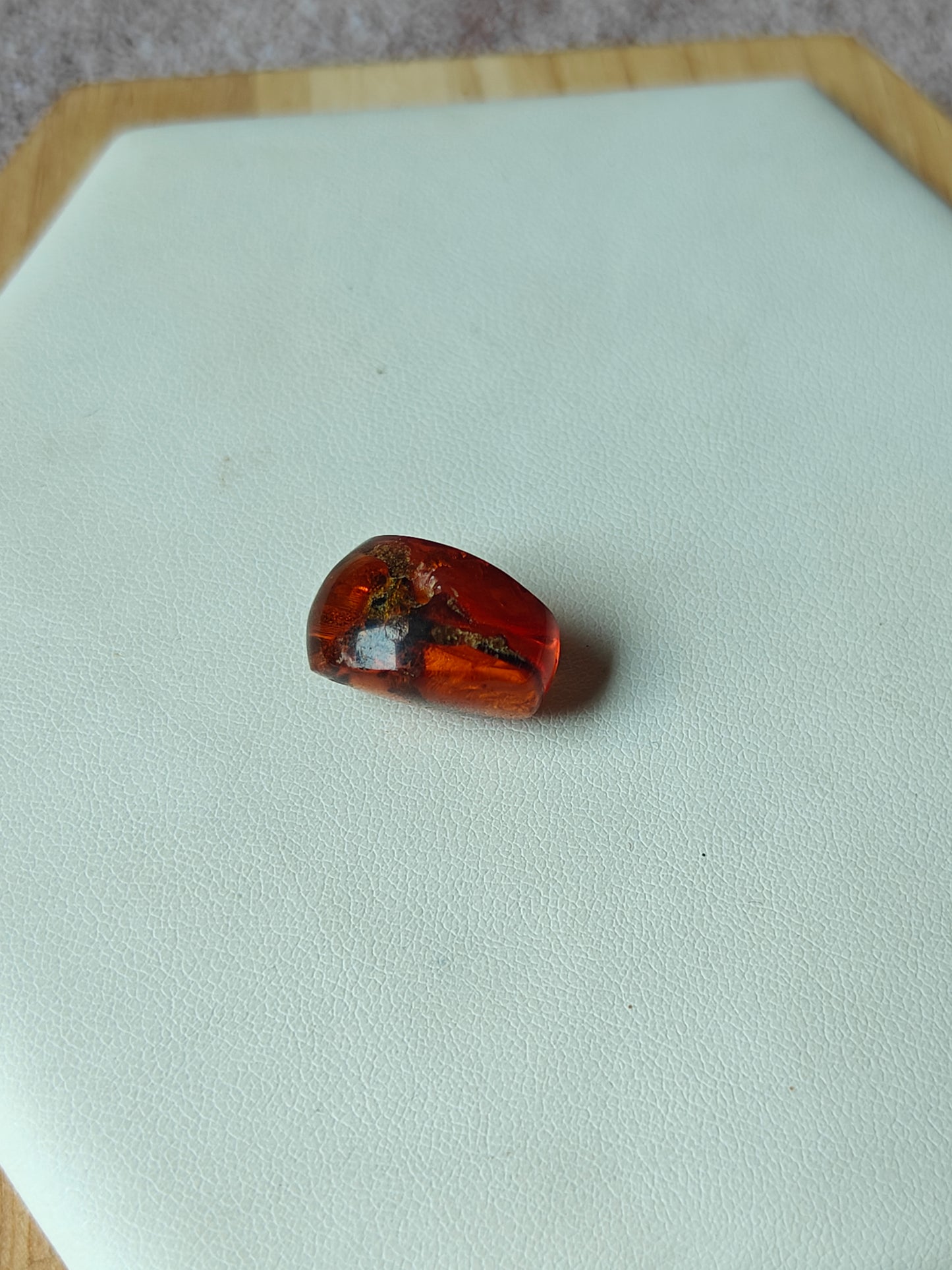 Unique Six Raw Amber Pieces with Spider Inclusions from Private Collection