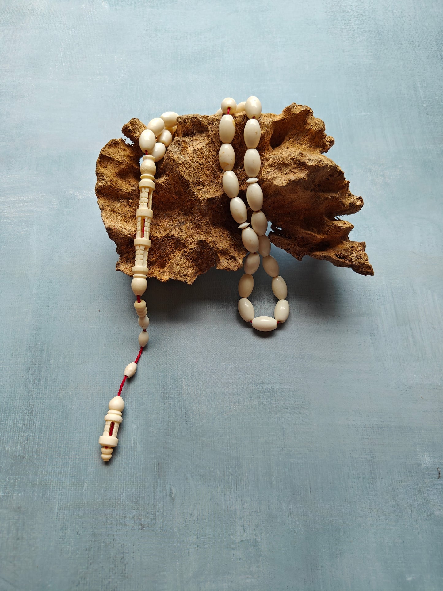Natural Olive Shape Camel Bone Tasbih 33 Beads