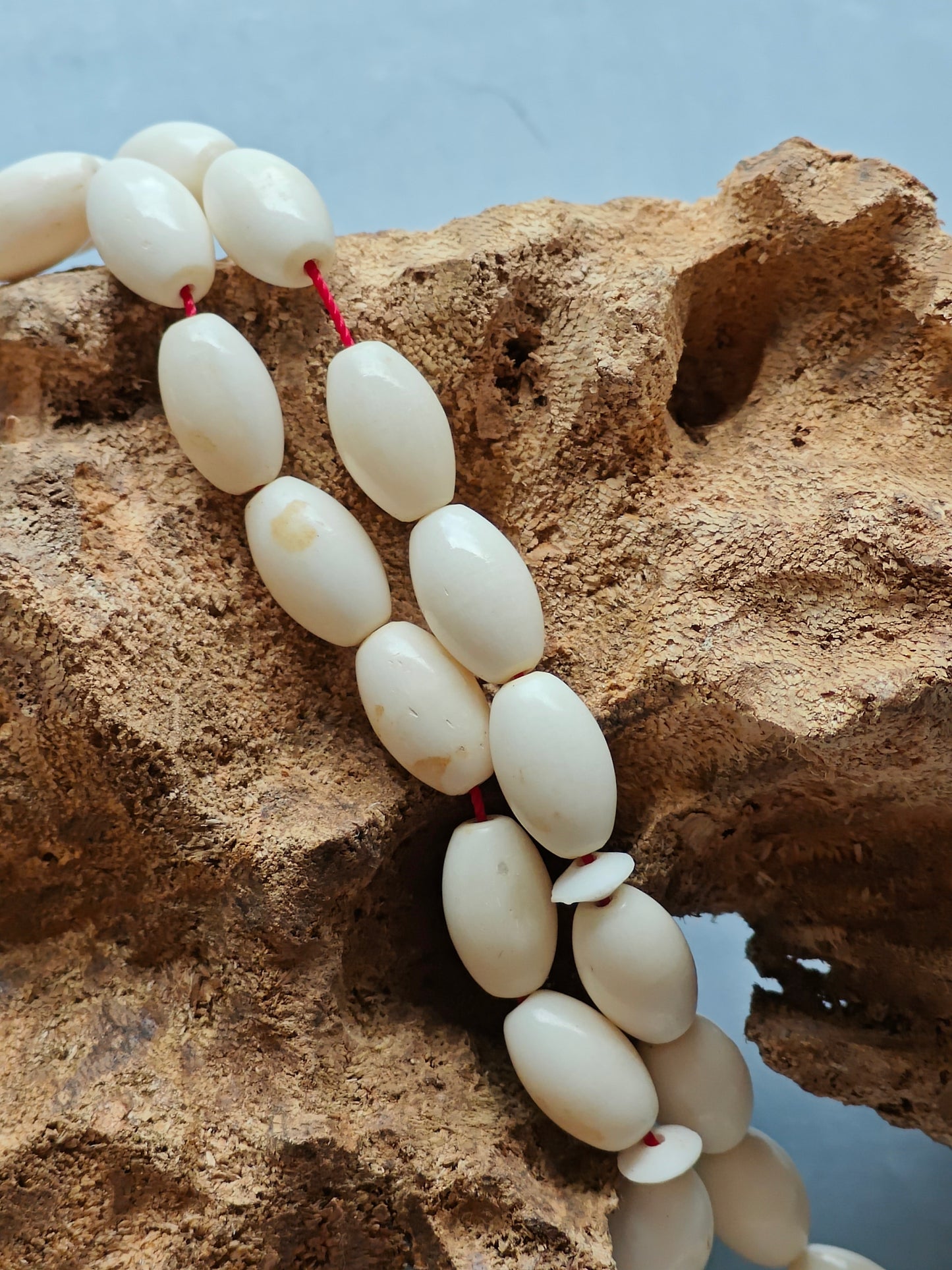 Natural Olive Shape Camel Bone Tasbih 33 Beads