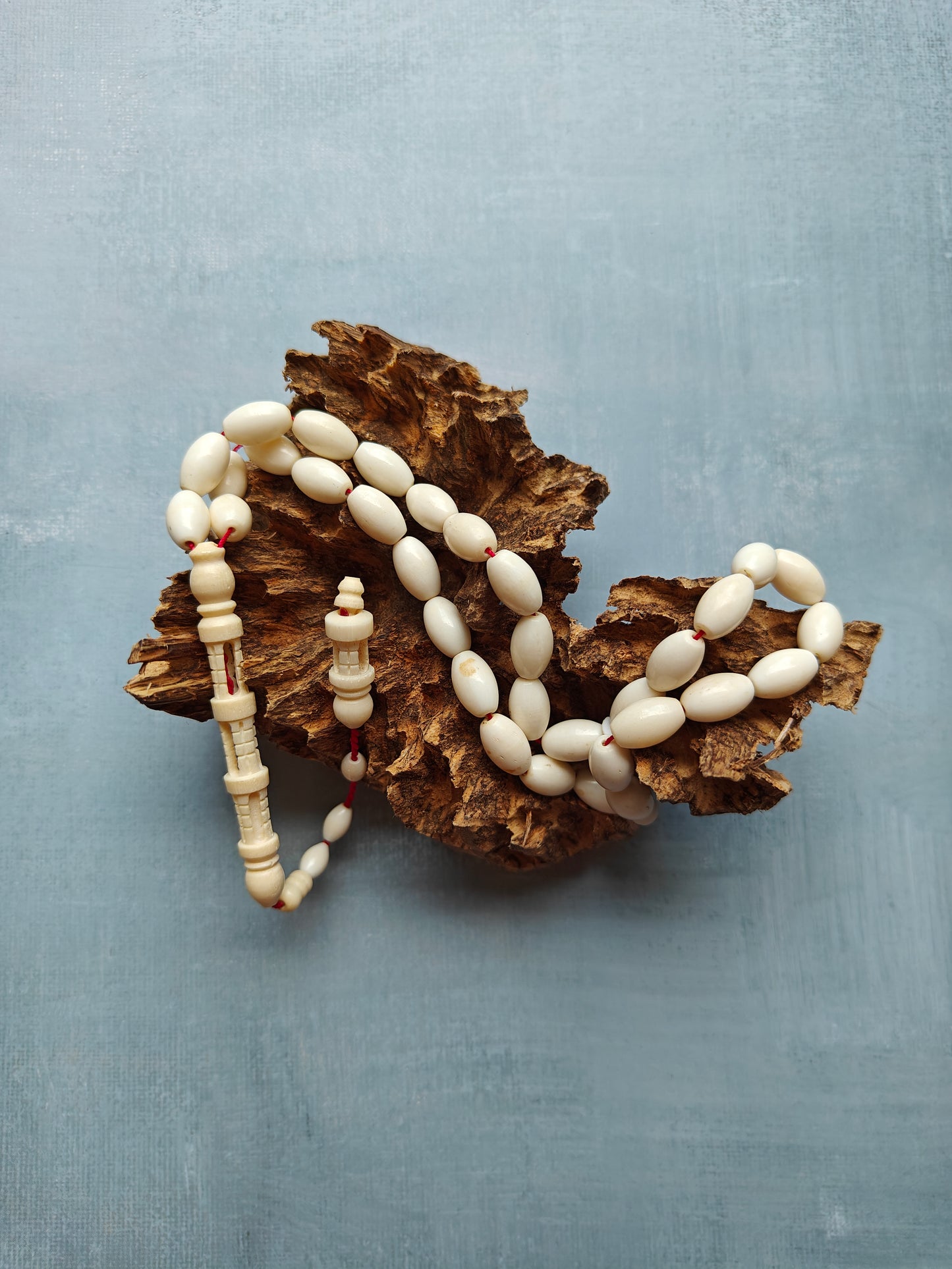 Natural Olive Shape Camel Bone Tasbih 33 Beads