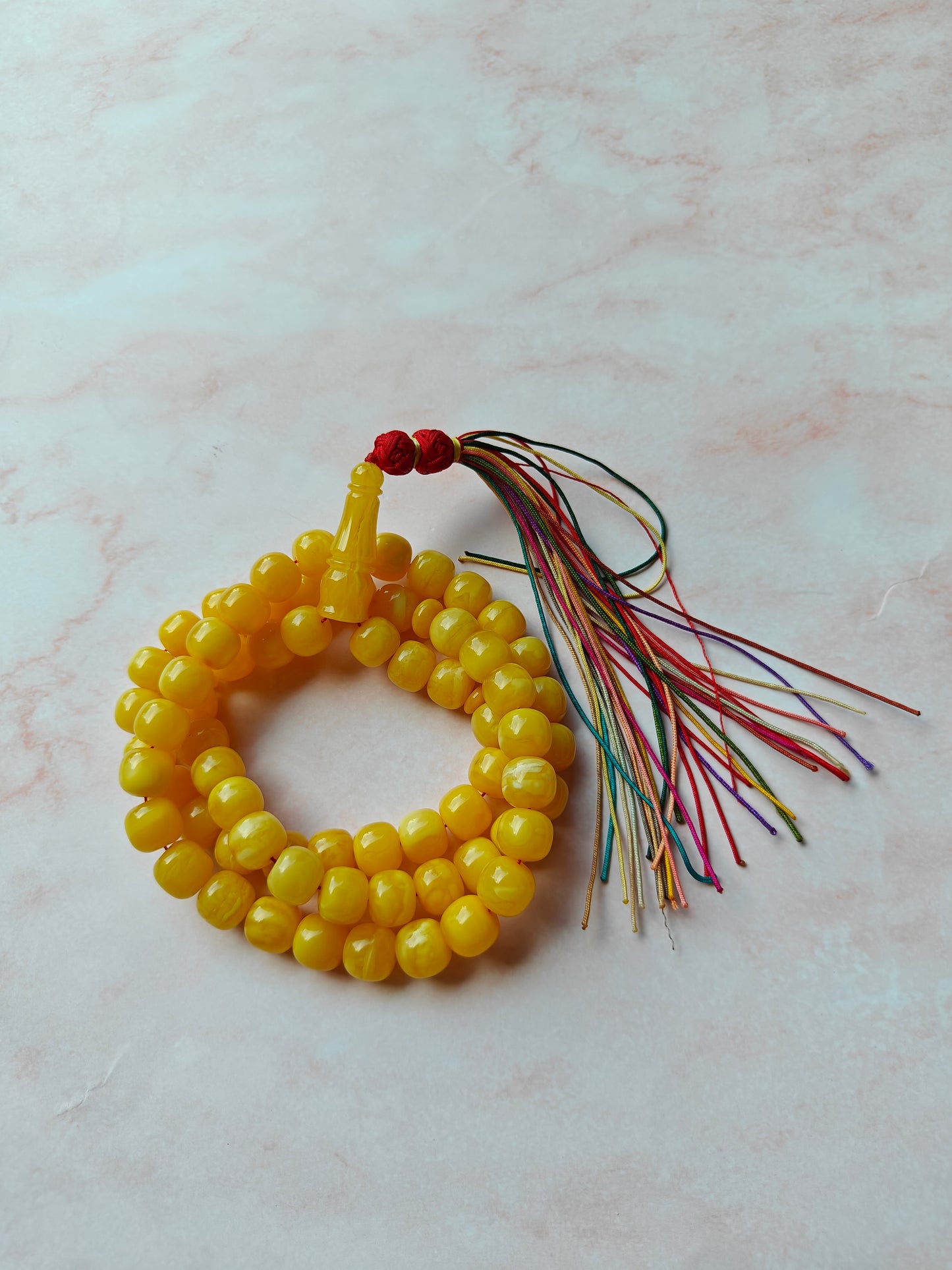 Natural Butterscotch Unique Tyre Shape Amber Misbah 66 Beads