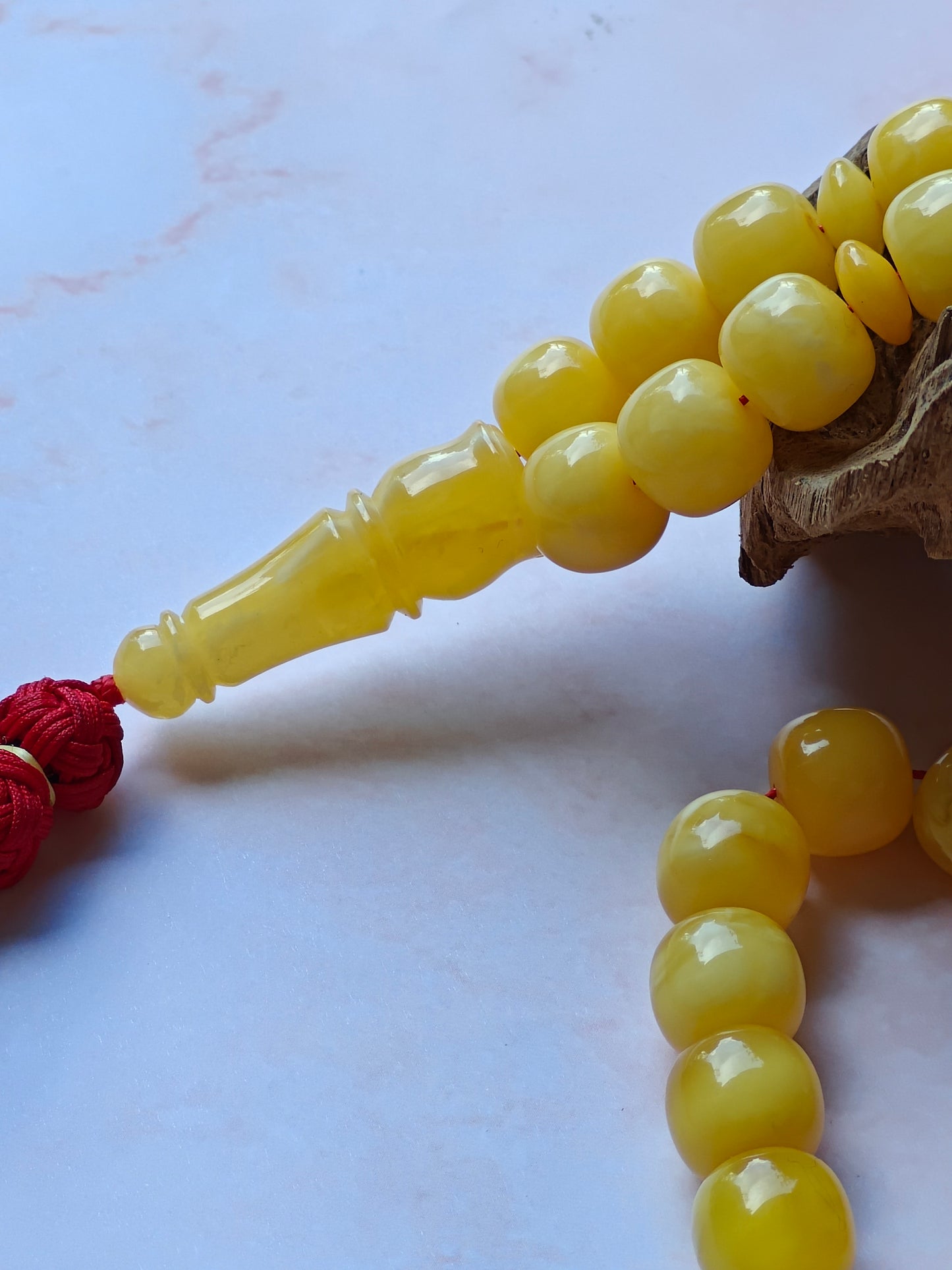 Natural Butterscotch Unique Tyre Shape Amber Misbah 66 Beads
