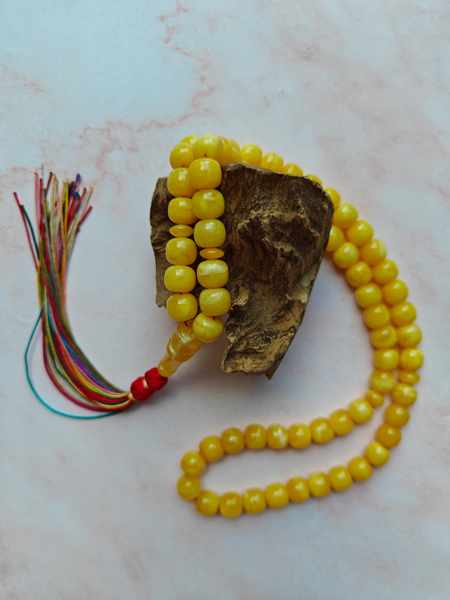Natural Butterscotch Unique Tyre Shape Amber Misbah 66 Beads