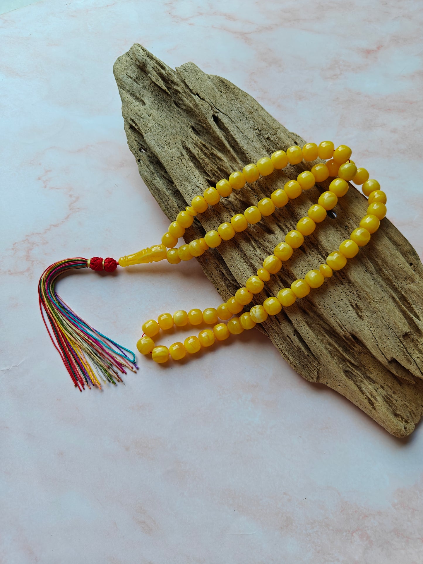 Natural Butterscotch Unique Tyre Shape Amber Misbah 66 Beads