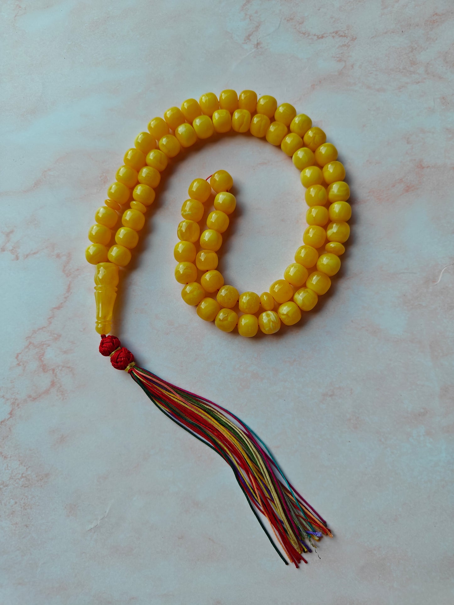 Natural Butterscotch Unique Tyre Shape Amber Misbah 66 Beads