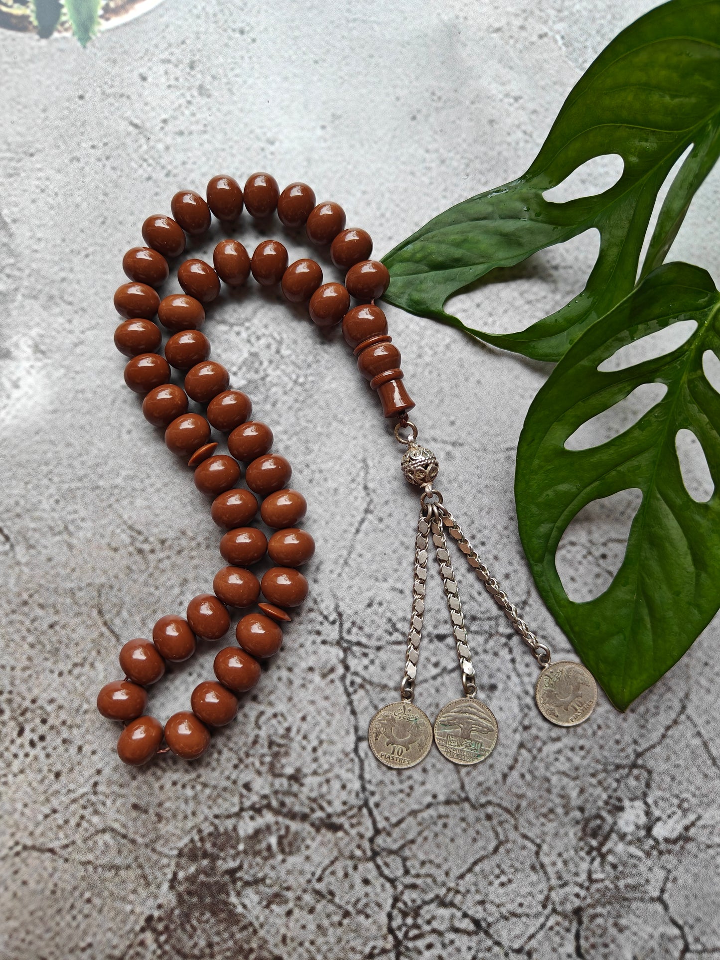 American Donut Shape Bakelite Rosary 41 Beads
