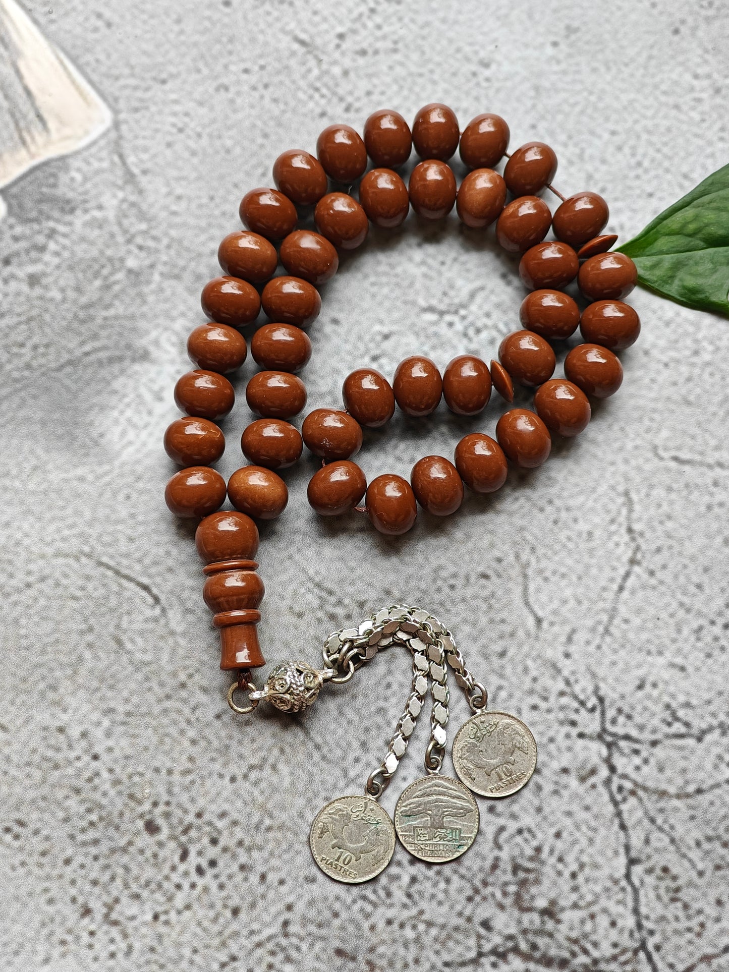 American Donut Shape Bakelite Rosary 41 Beads