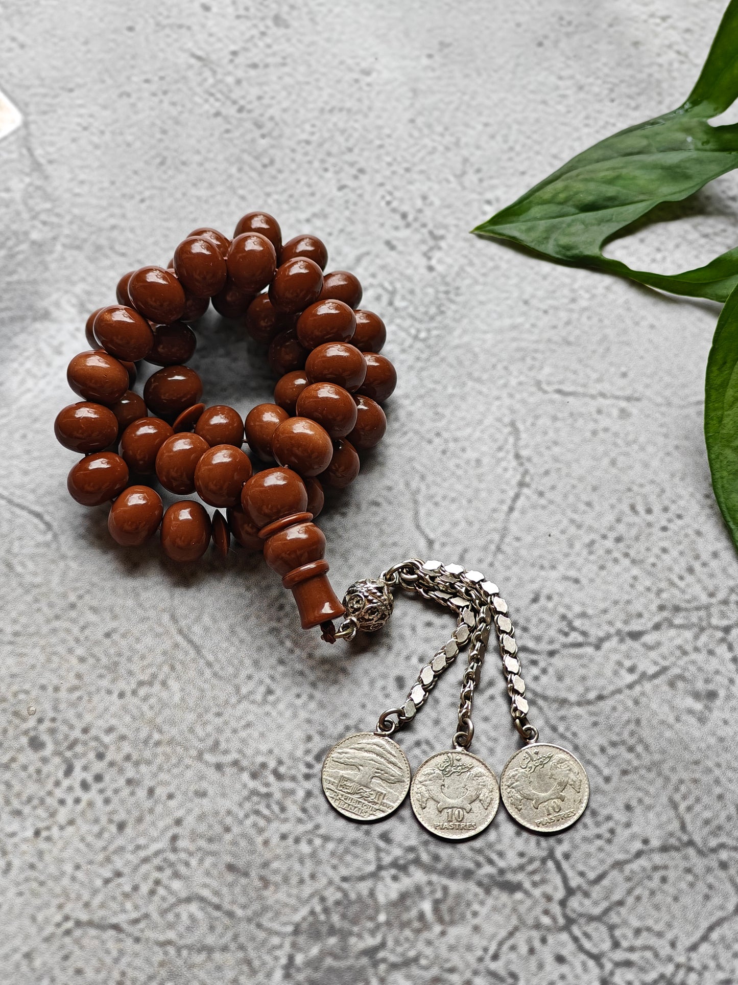 American Donut Shape Bakelite Rosary 41 Beads