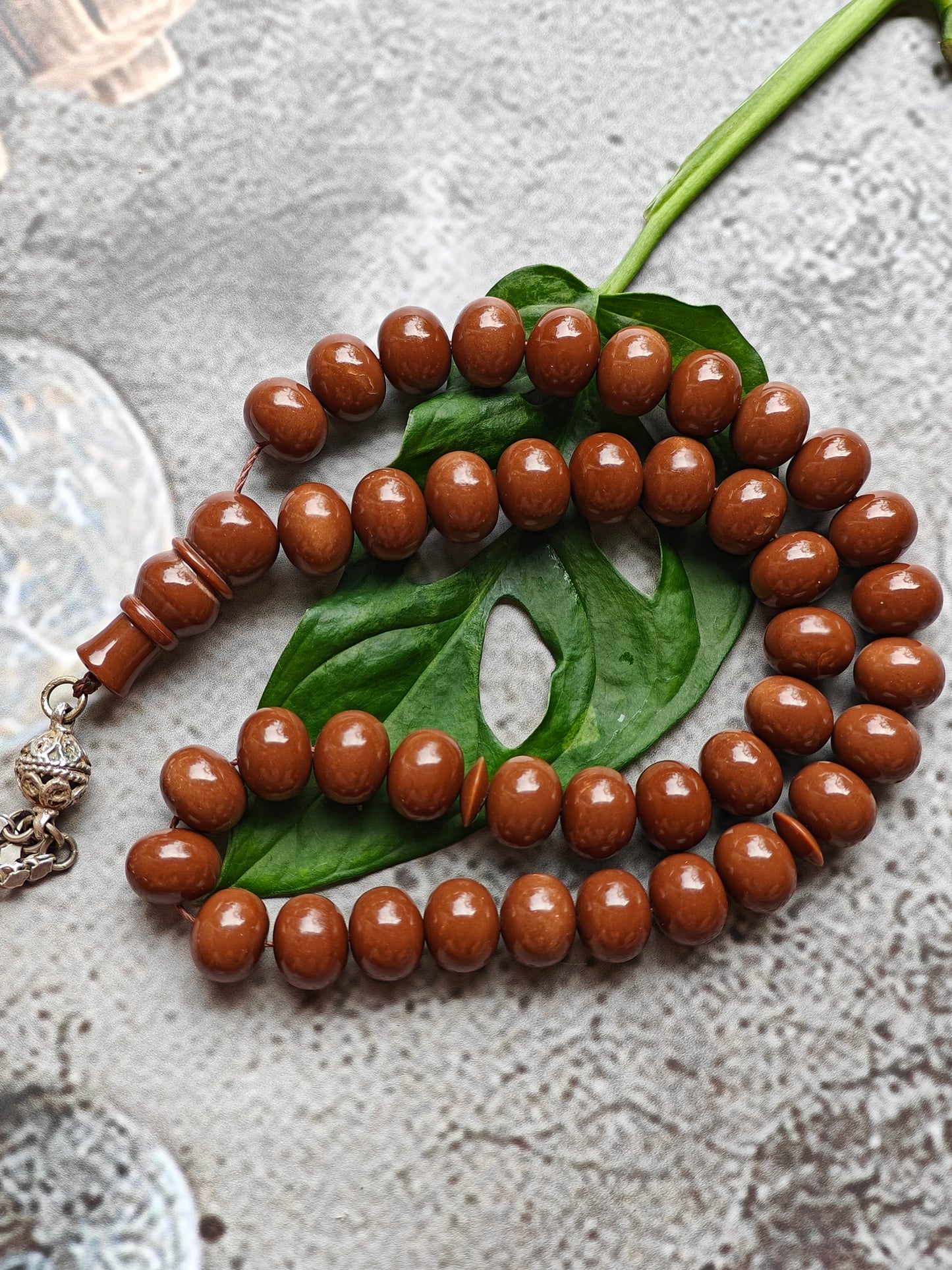 American Donut Shape Bakelite Rosary 41 Beads