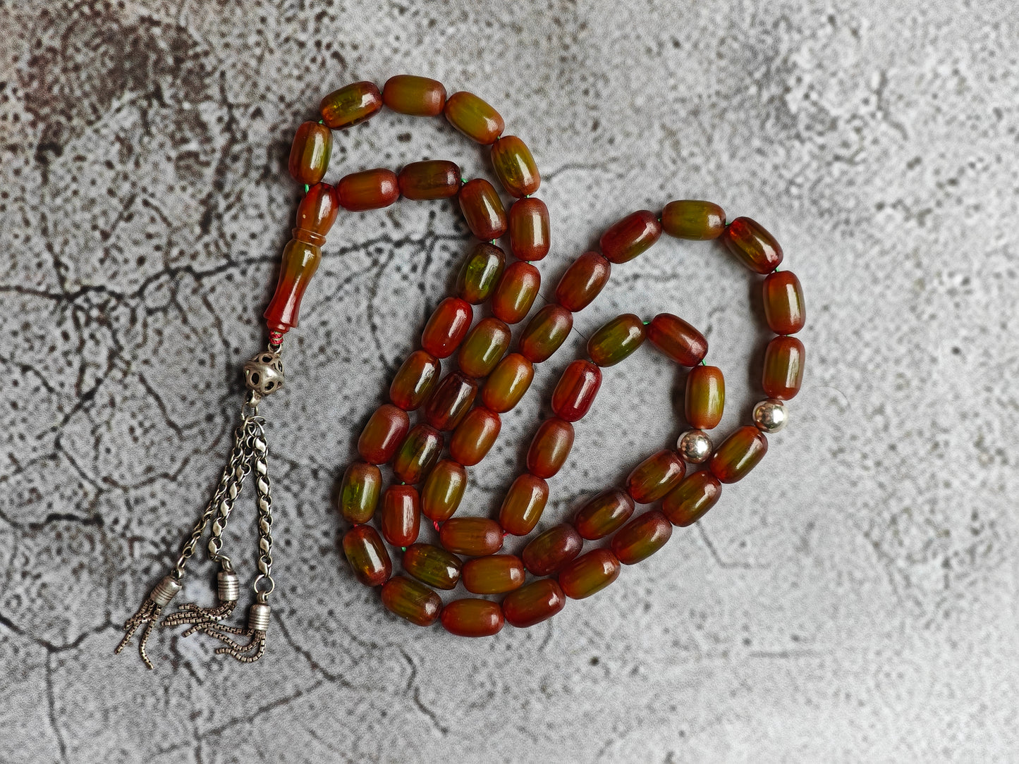 Multicolor German Bakelite Tasbih 49 Beads