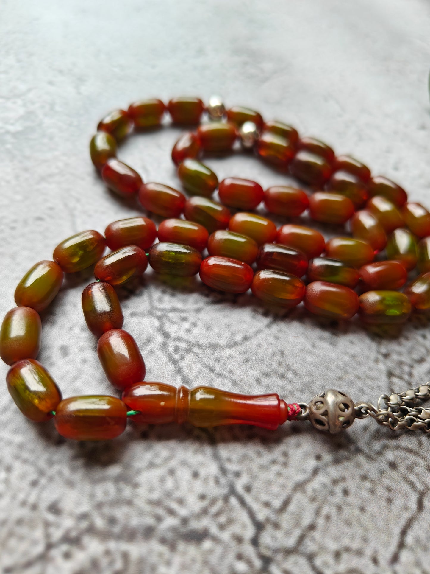Multicolor German Bakelite Tasbih 49 Beads