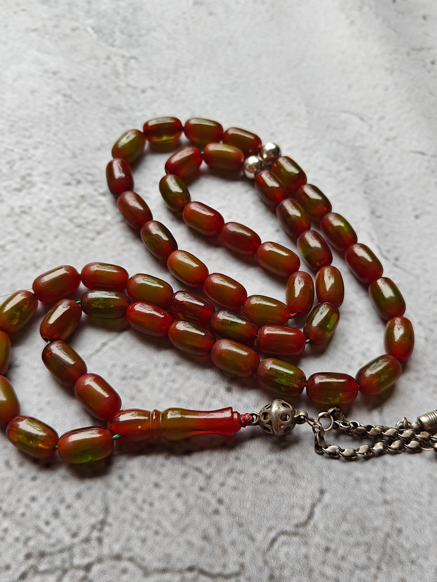 Multicolor German Bakelite Tasbih 49 Beads