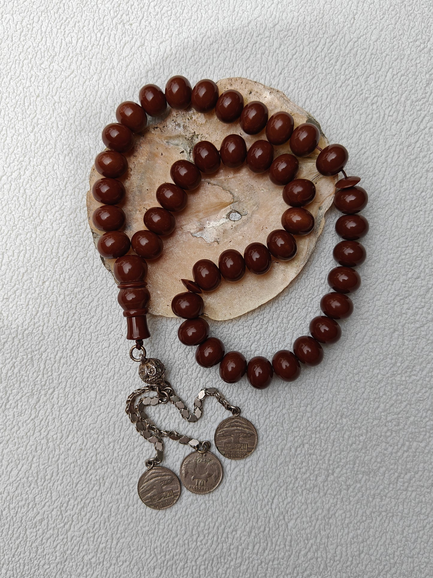 American Donut Shape Bakelite Rosary 41 Beads