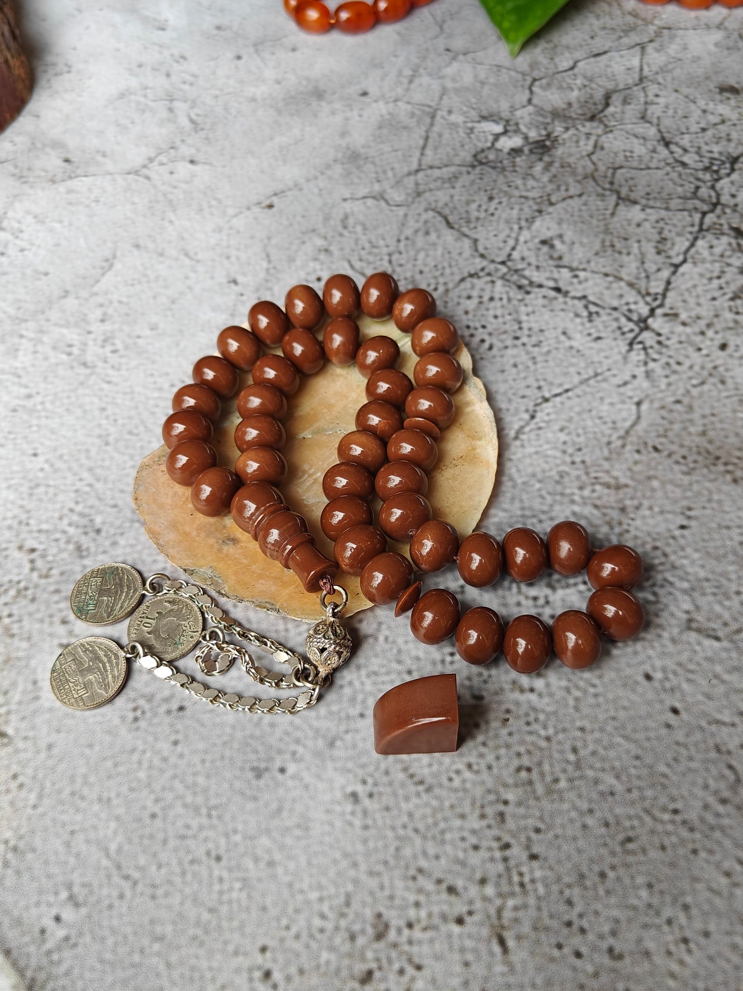 American Donut Shape Bakelite Rosary 41 Beads