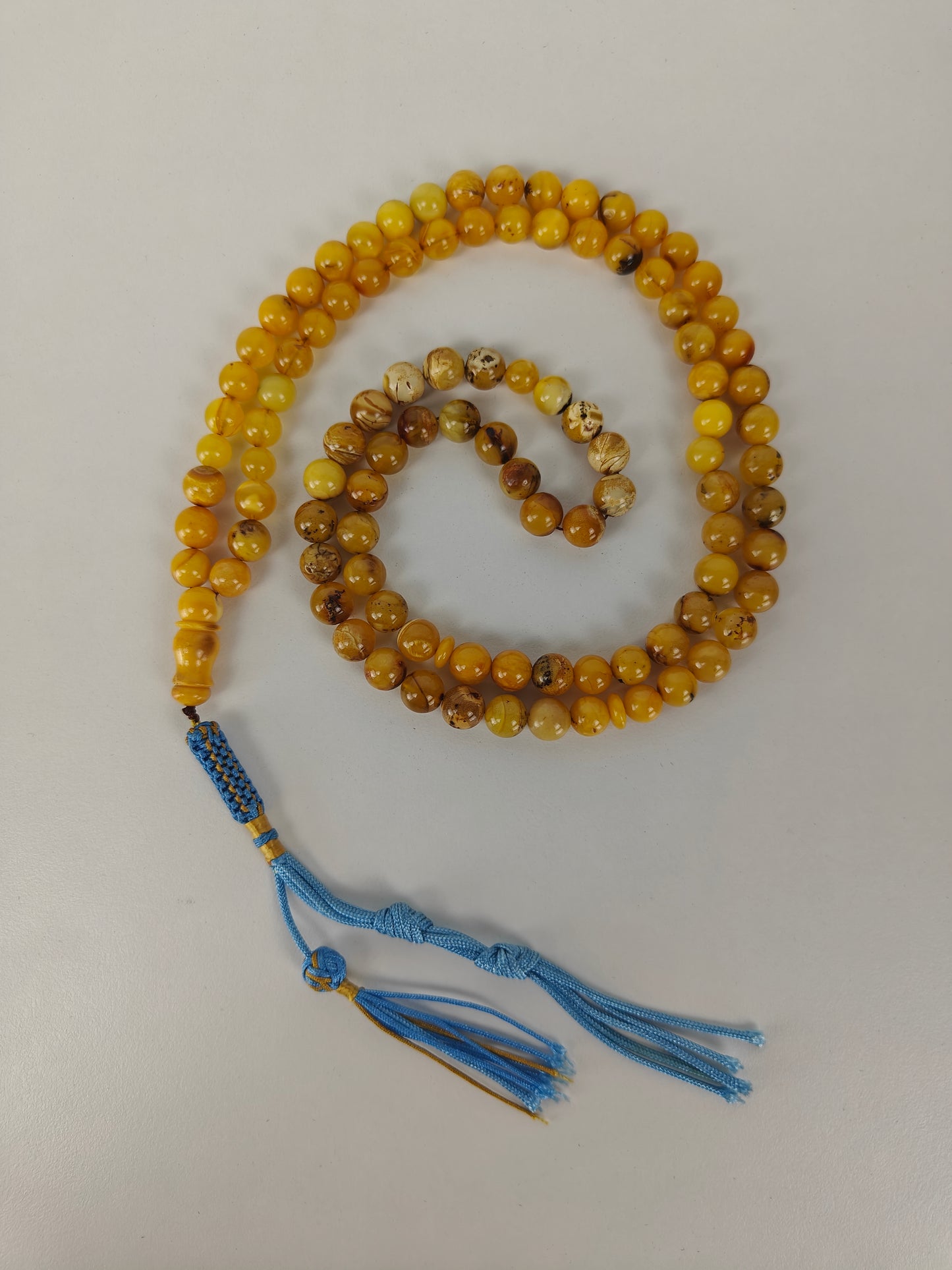Multicolor Marble Amber Tasbih 99 Beads 8-9 mm