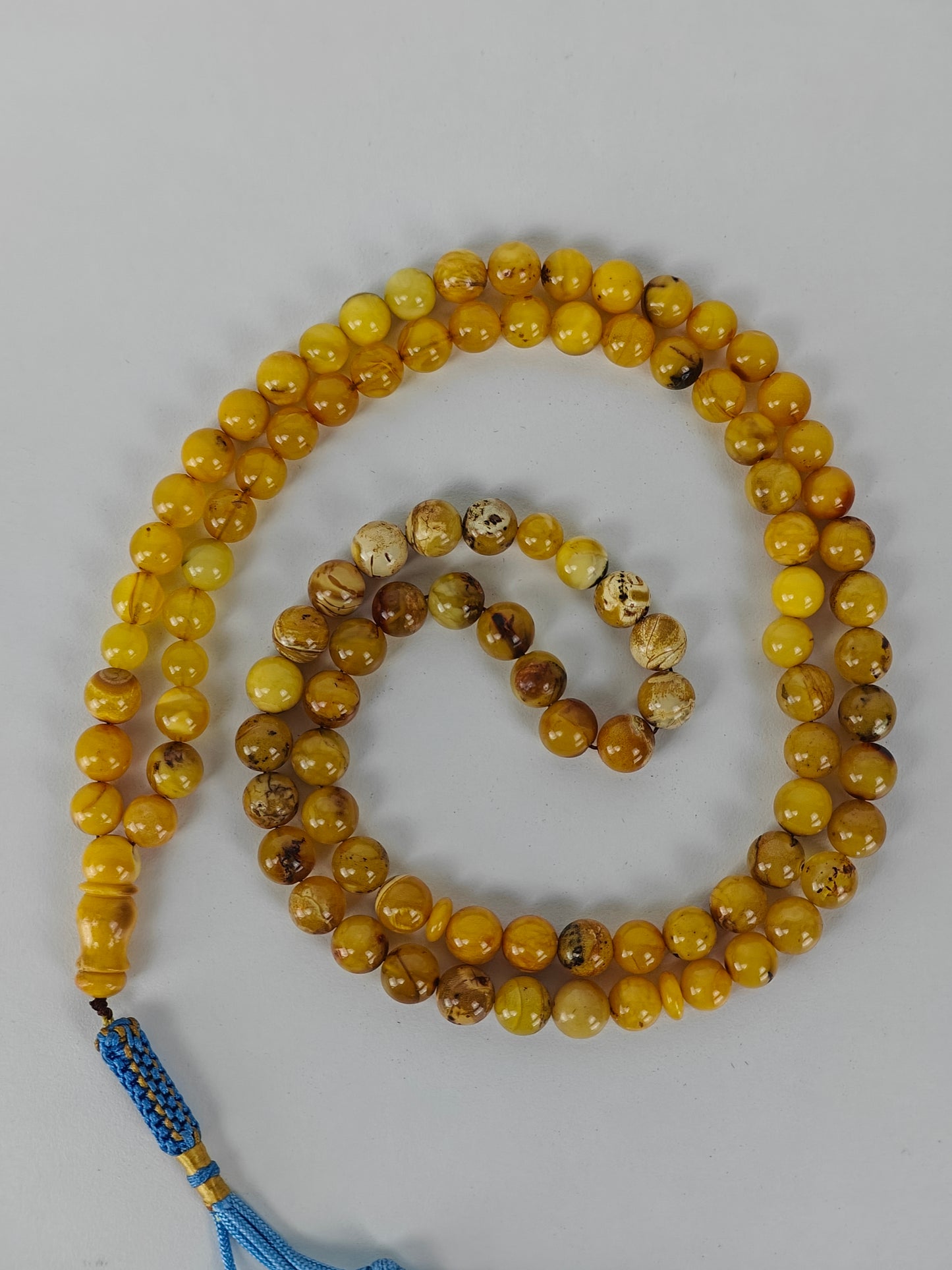 Multicolor Marble Amber Tasbih 99 Beads 8-9 mm