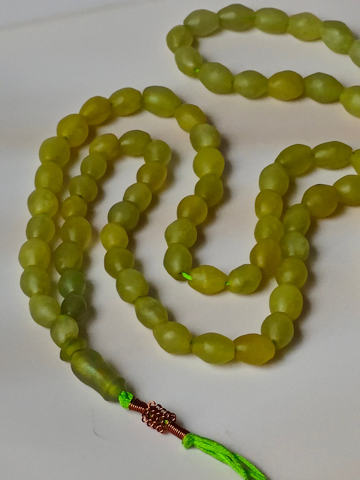 Afghani Shah Maqsood Rosary Olive Shape Pocket Size 99 Beads