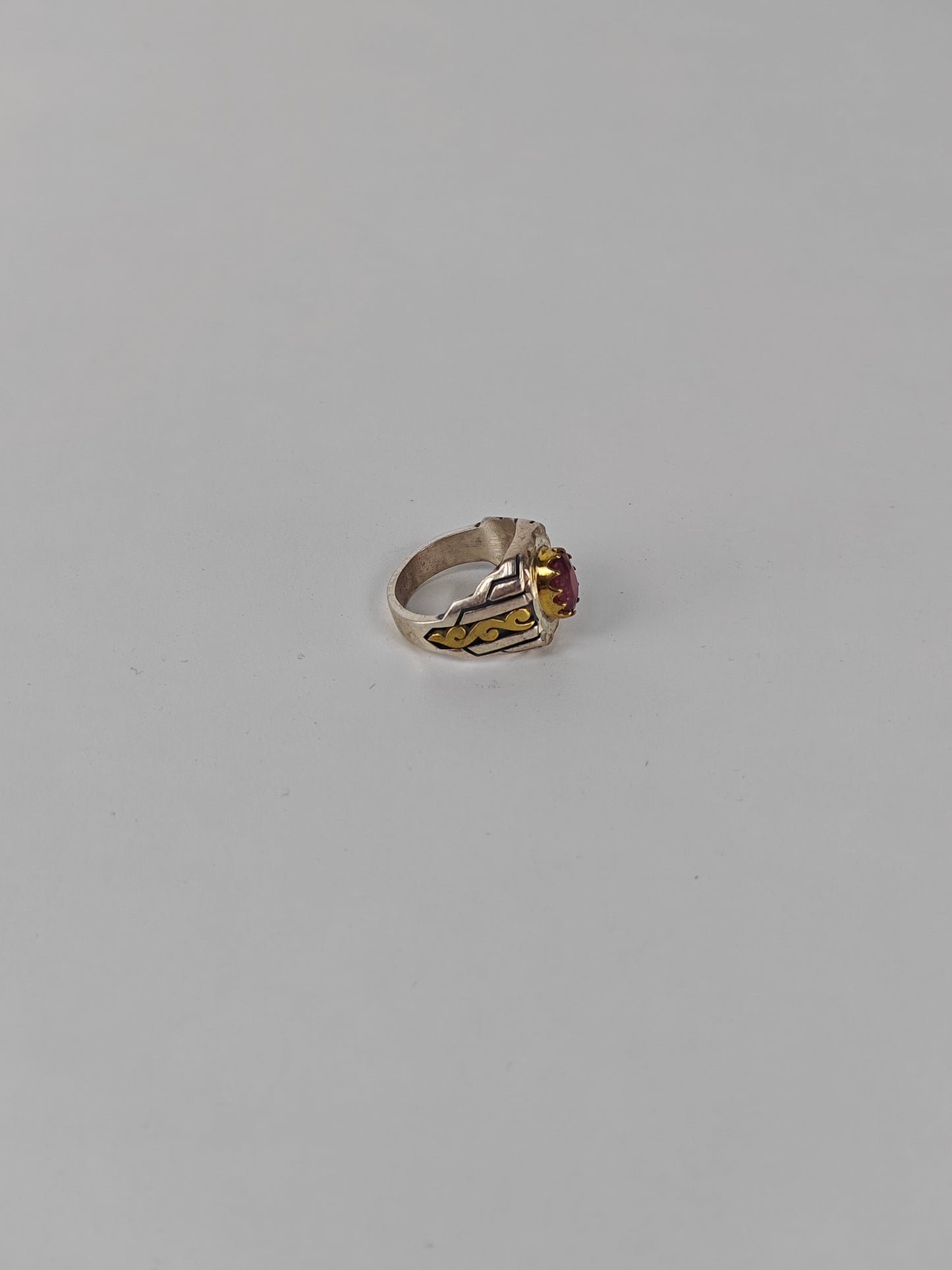 Natural Ruby Ring in Silver 925