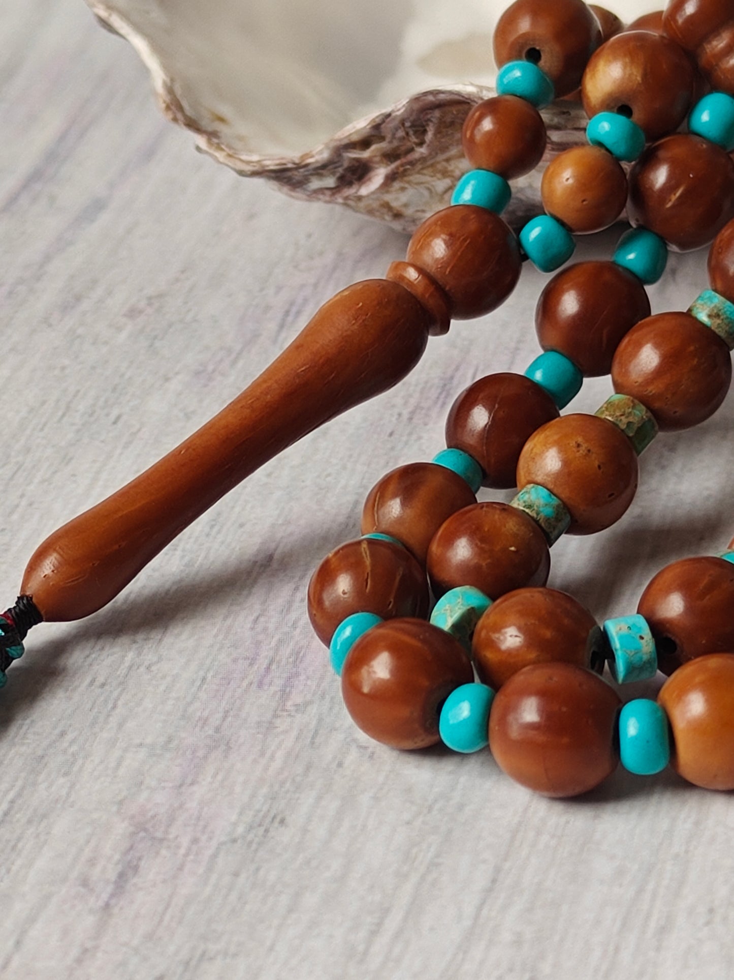 Kokka and Turquoise Tasbih 45 Beads