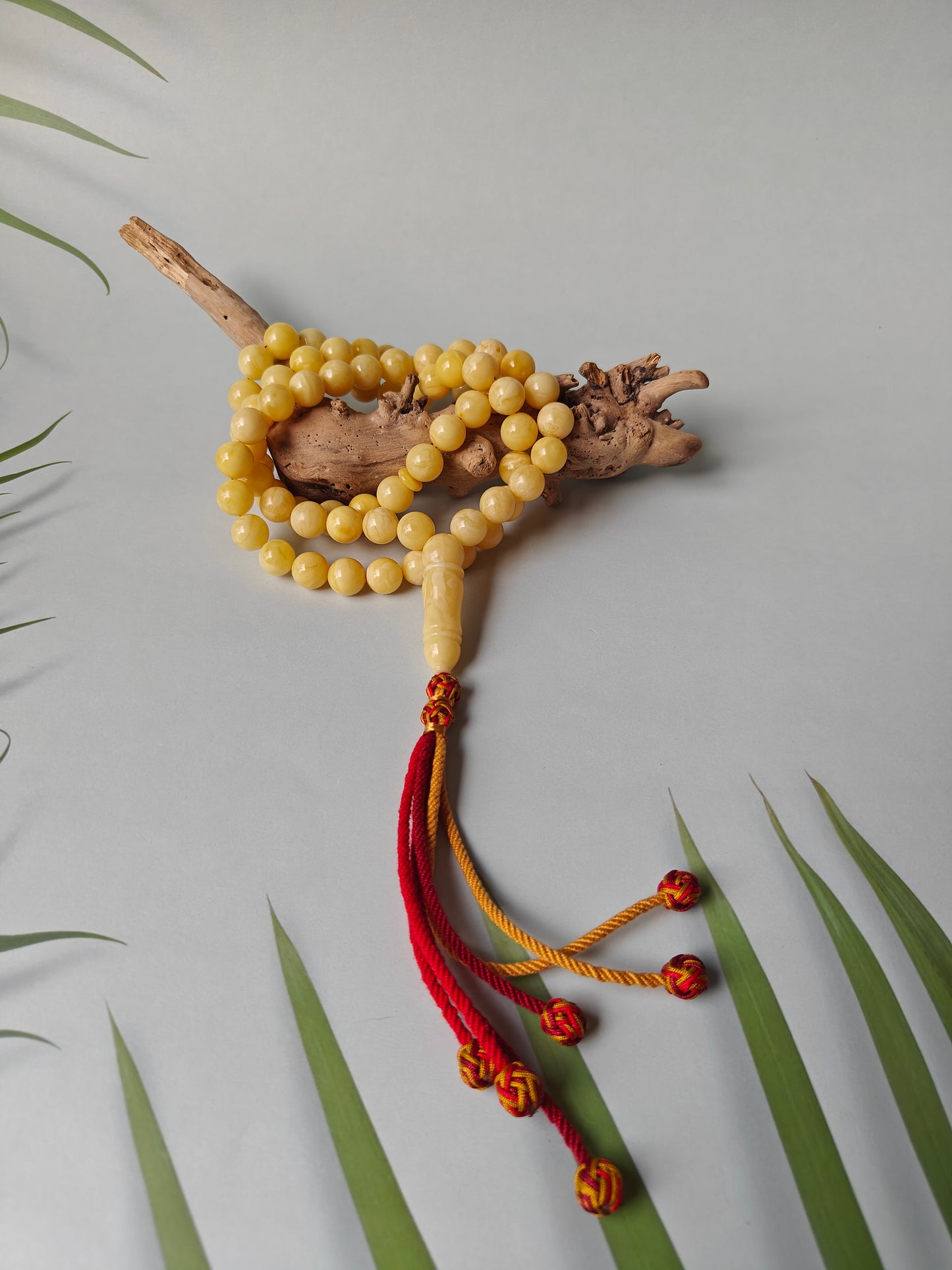Natural Milk Amber Rosary / Tasbih 72 Beads