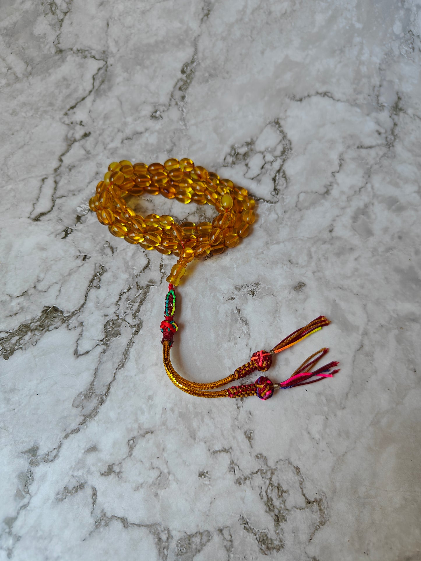 Natural Green Dominican Olive Shape Amber 99 Beads