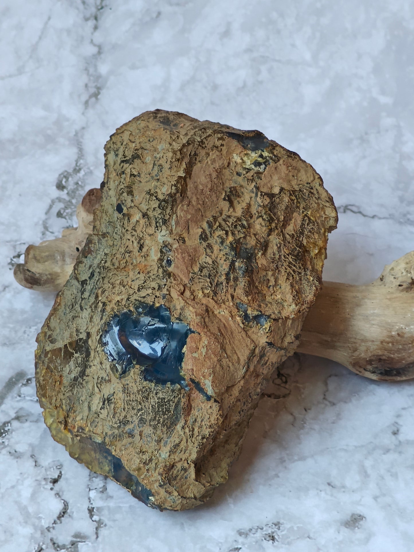Raw Natural Blue Dominican Amber Piece 221g