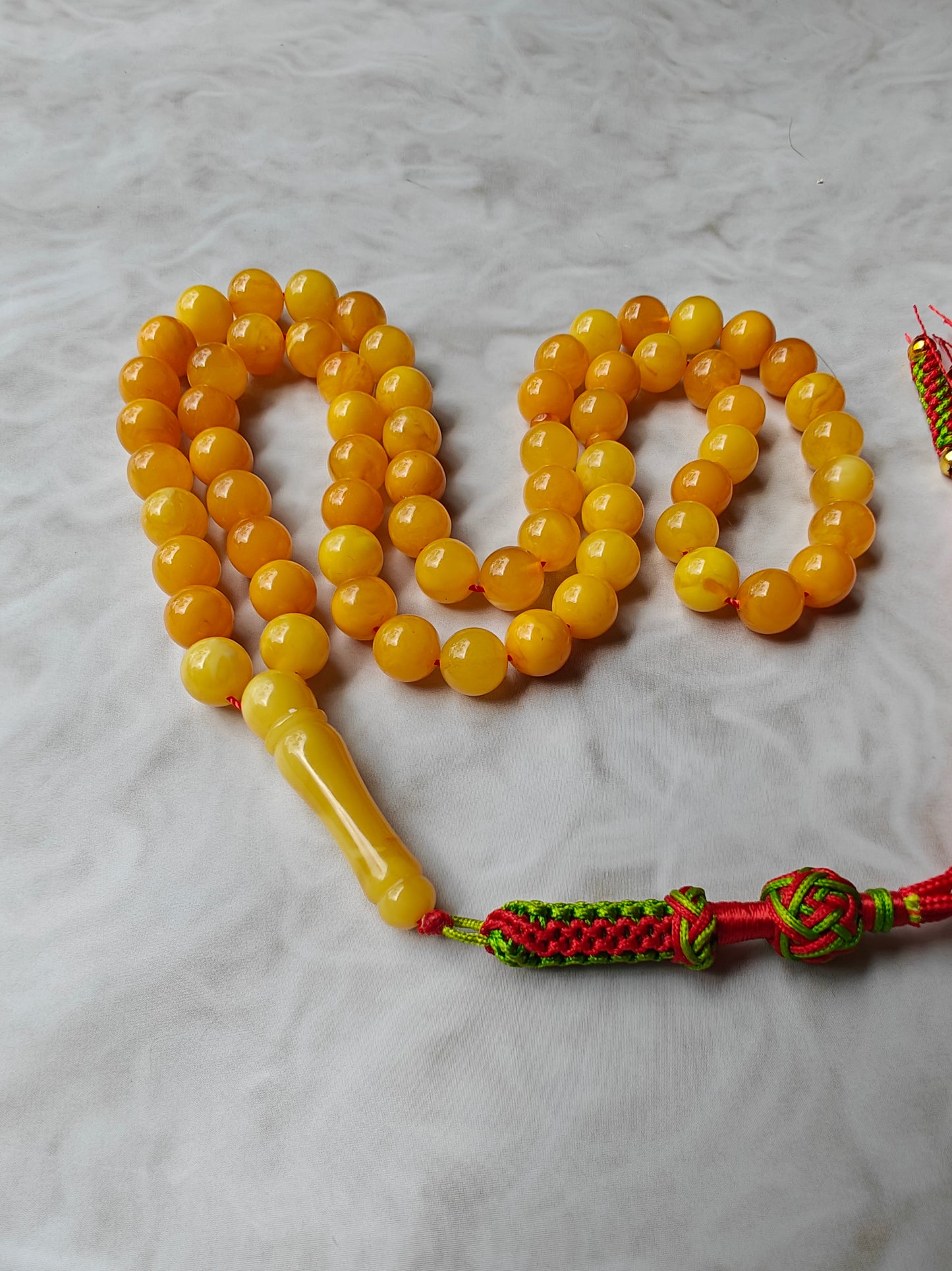 Natural Aged Butterscotch Amber Tasbih 66 Beads